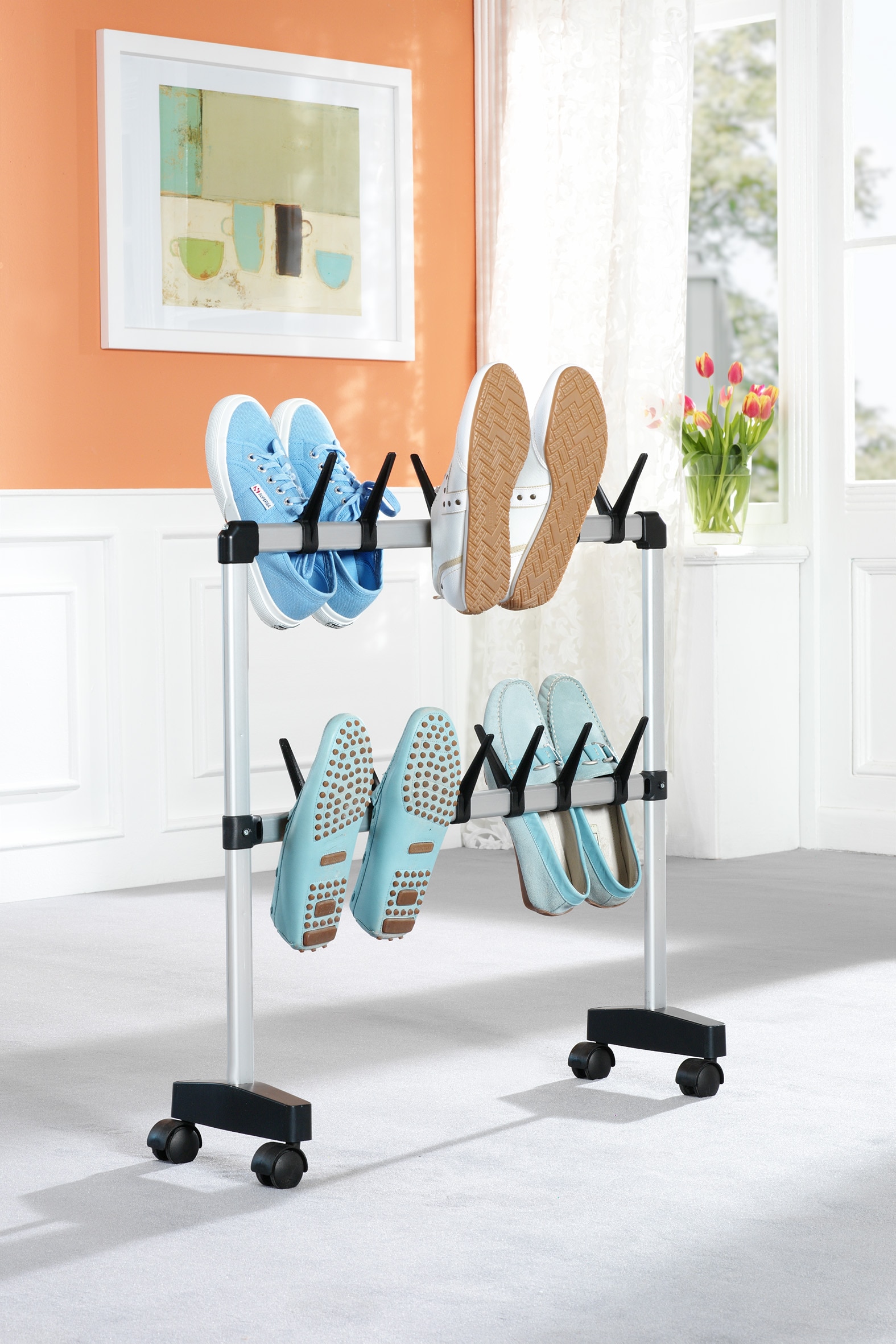 Ruco Schuhregal »Nischen-Schuhwagen«, Fahrbar, für bis zu 12 Paare, Made in Germany