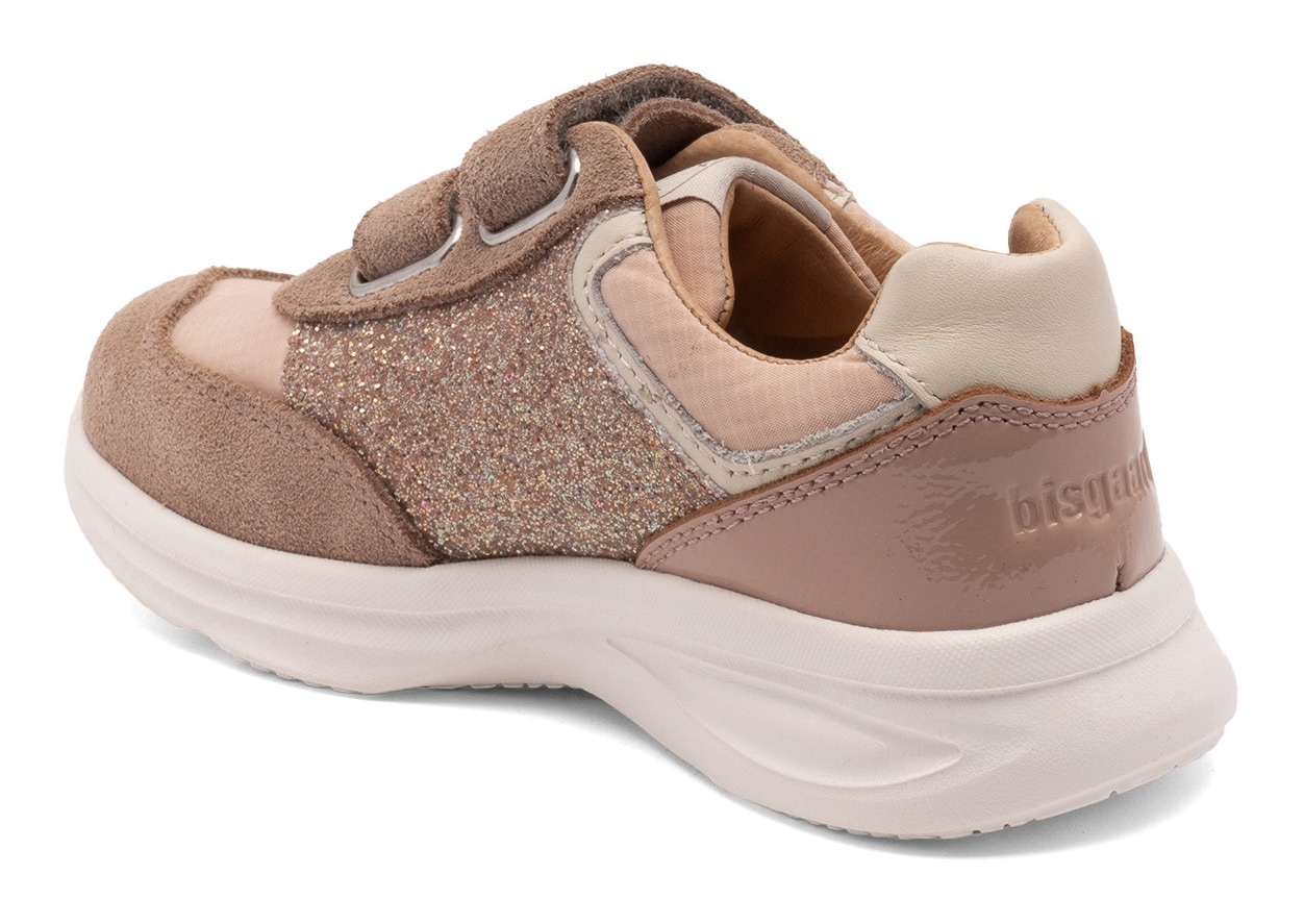 Bisgaard Sneaker »yuki glitter Weite: normal«, Freizeitschuh, Mädchen Schuh mit Klett, Größenschablone zum Download