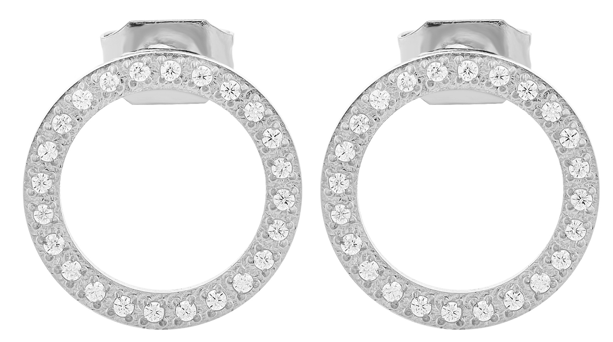 Adelia´s Paar Ohrhänger "Damen Ohrringe – Ohrstecker aus Edelstahl mit Stra günstig online kaufen