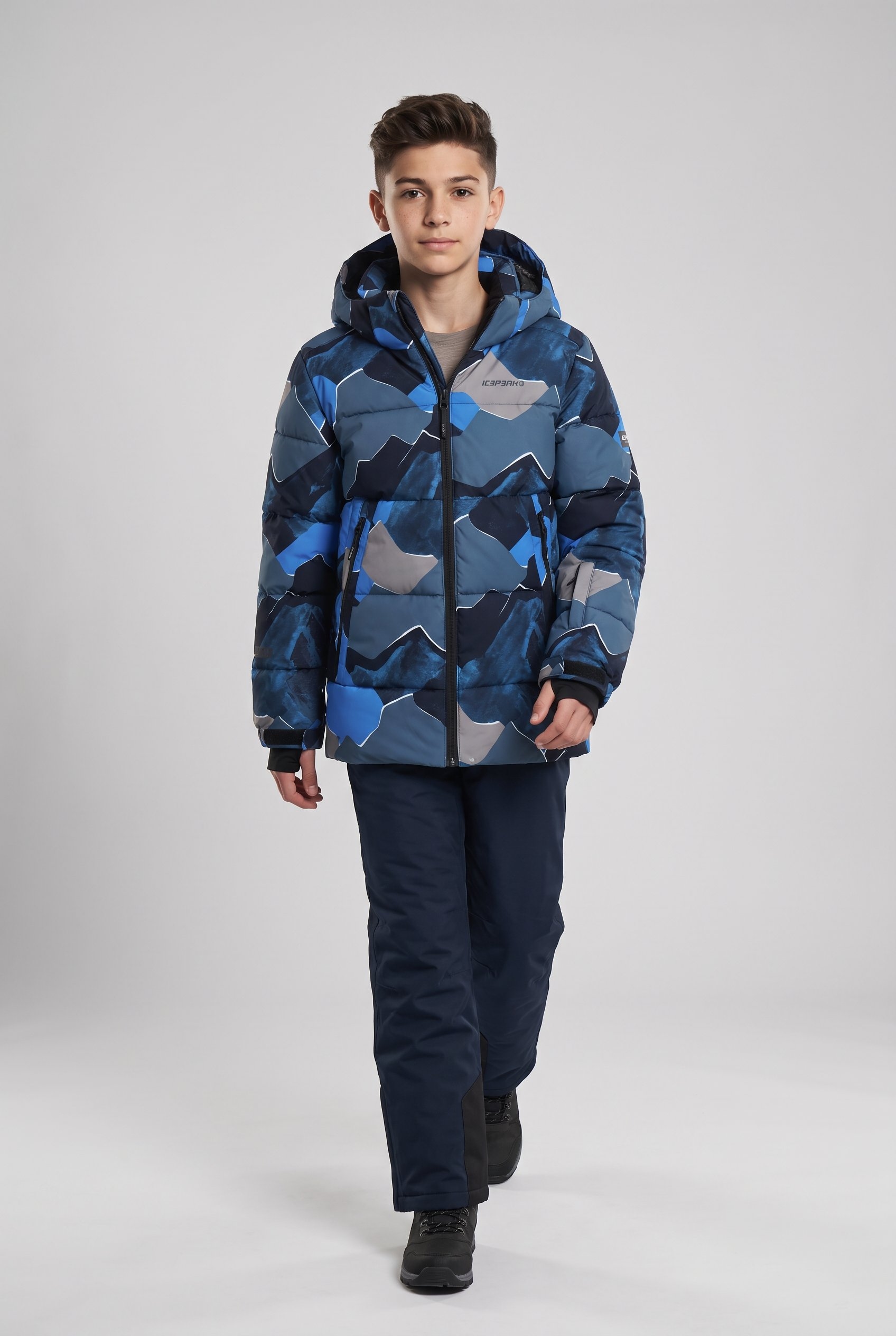 Icepeak Skijacke »ICEPEAK LAAGE JR« mit festem Schneefang, wasserdicht, atmungsaktiv
