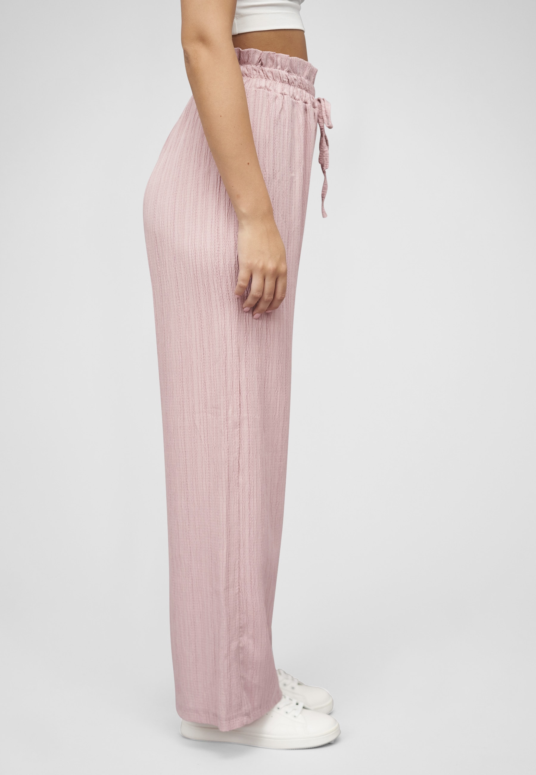 CLOUD 5IVE Stoffhose »CLOUD 5IVE Sommer Hose mit weitem Beinschnitt und Strukturstoff«