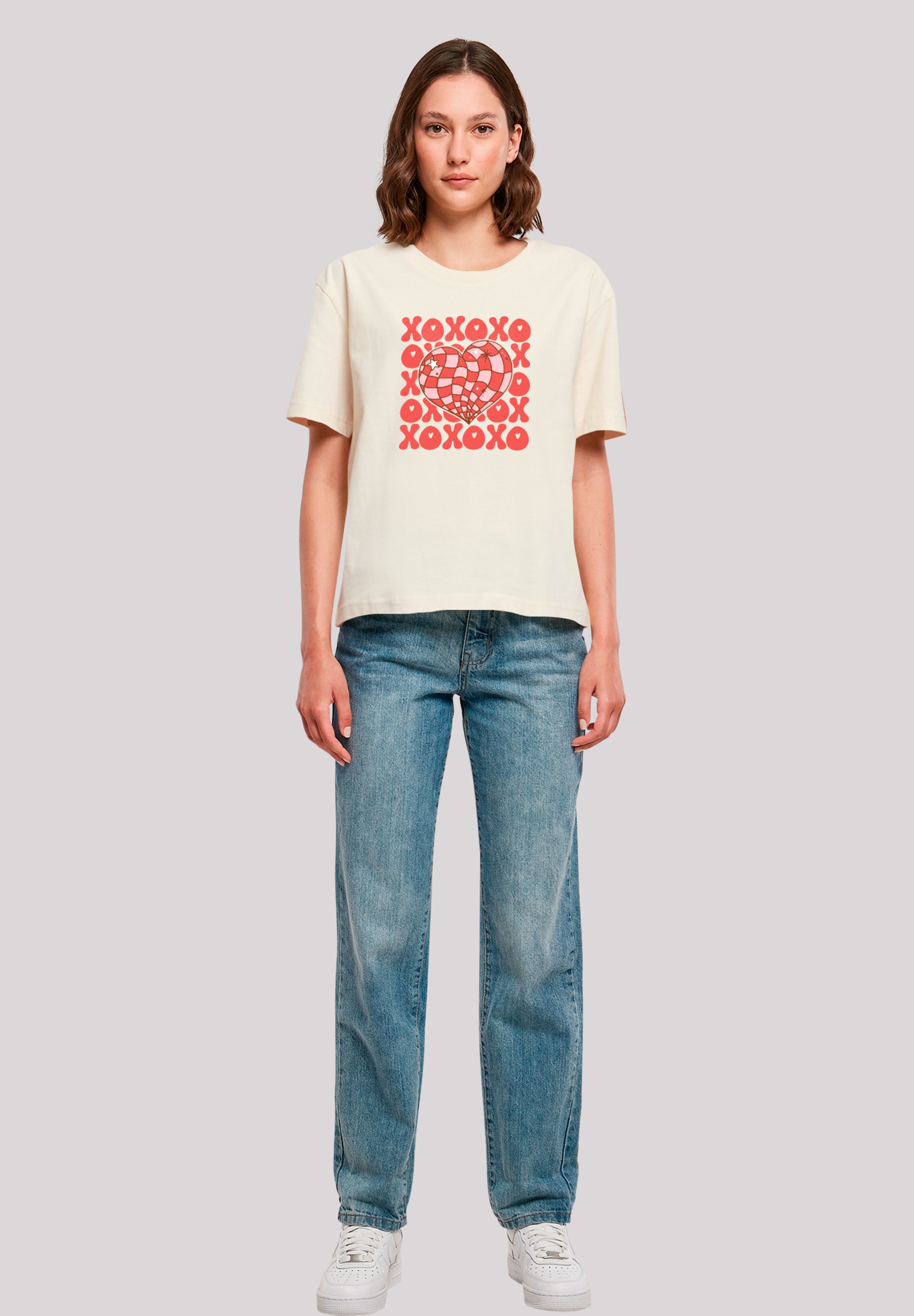 F4NT4STIC T-Shirt »XOXO Herz Love«, Premium Qualität