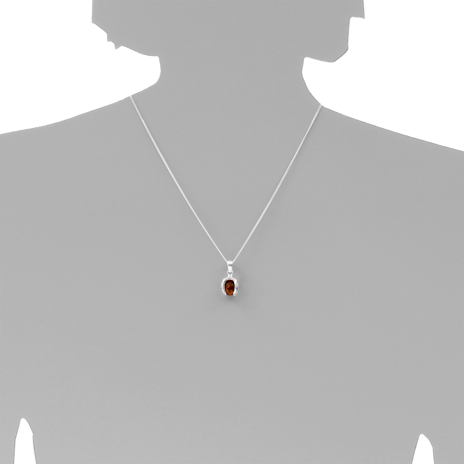 OSTSEE-SCHMUCK Kettenanhänger »- Ute 10 mm - Silber 925/000 - Bernstein«