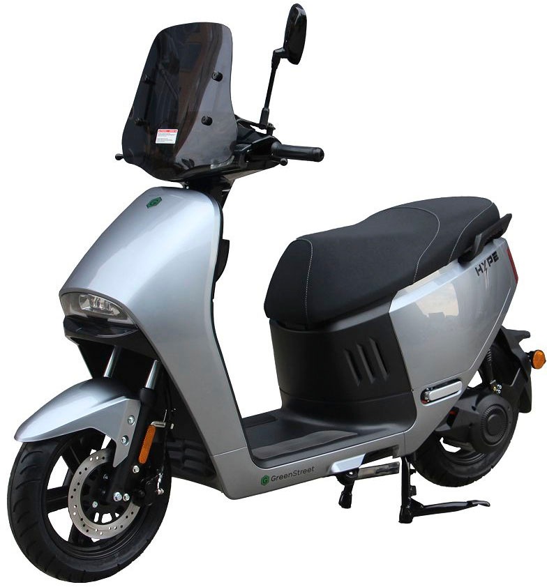GreenStreet E-Motorroller »HYPE 3000 W 85 km/h inkl. Windschild«, bis zu 90 km Reichweite, mit USB-Anschluss und Keyless-System