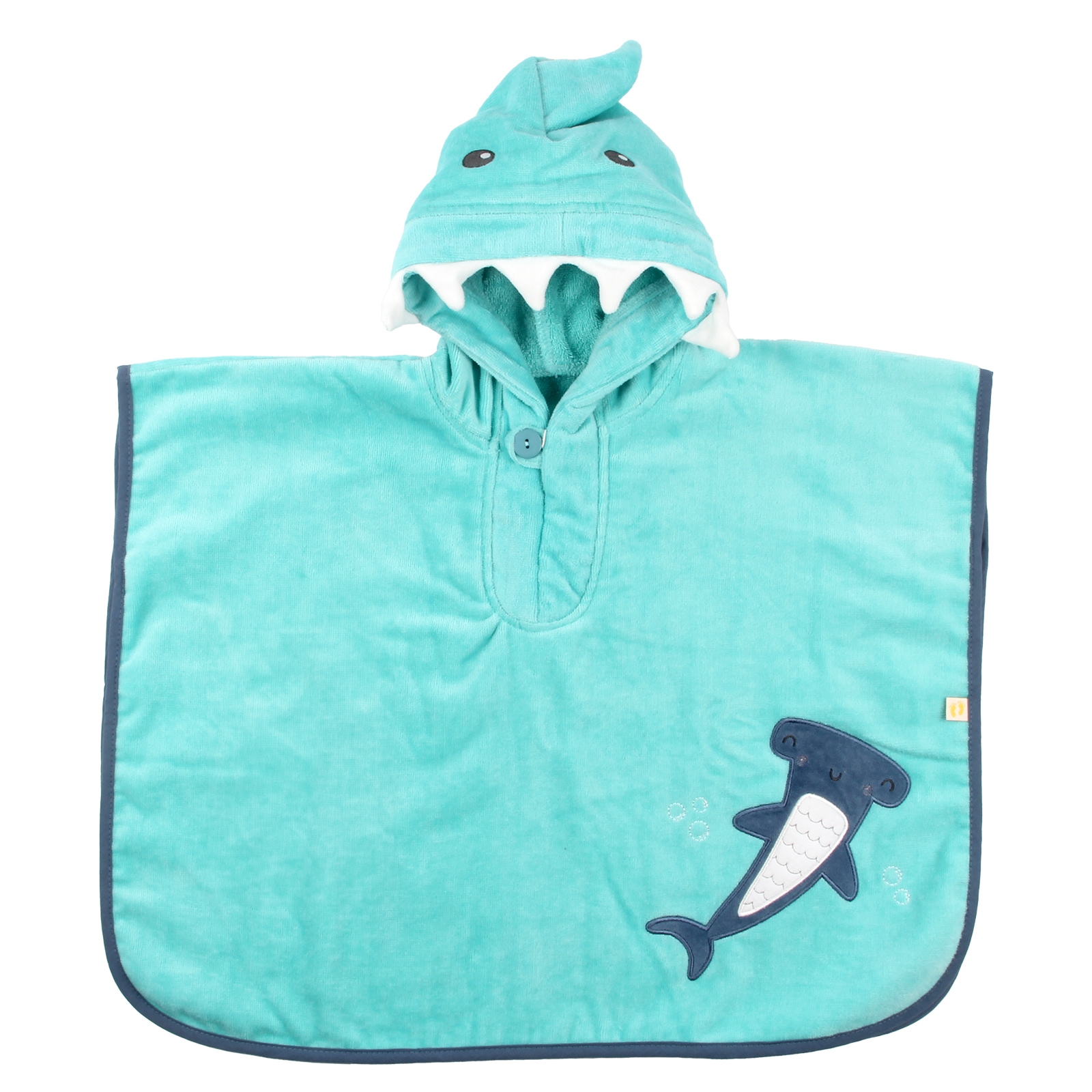 Kinderbademantel SCHLUMMERSACK, blau, Obermaterial: 100% Baumwolle CO., Hausmäntel, "Ponchos"