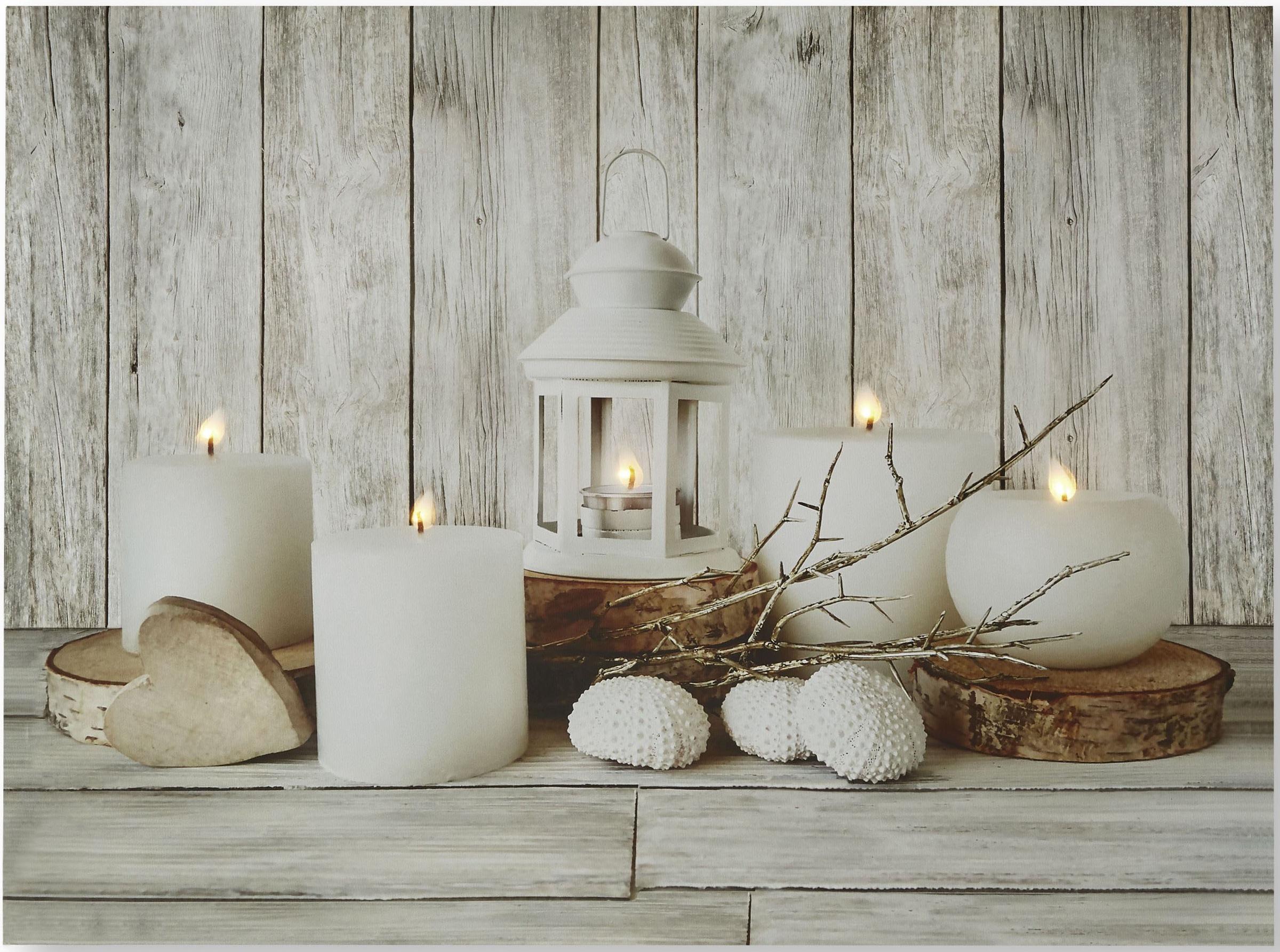 Art for the home LED-Bild "LED - Coastal Treasures", Arrangements-Stilllebe günstig online kaufen