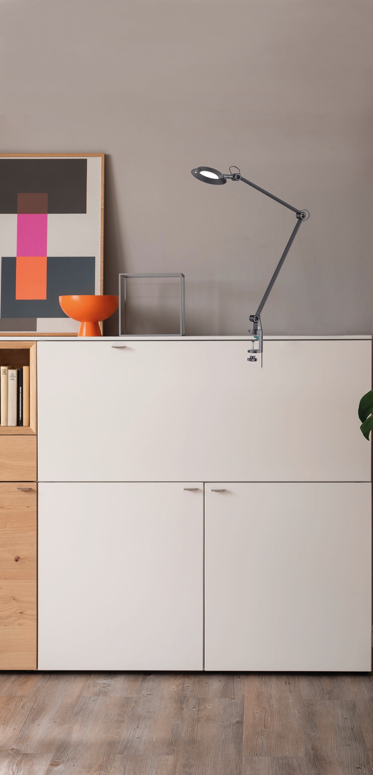 SCHÖNER WOHNEN-Kollektion LED Klemmleuchte »Office«, 1 flammig, Leuchtmittel LED-Modul | LED fest integriert