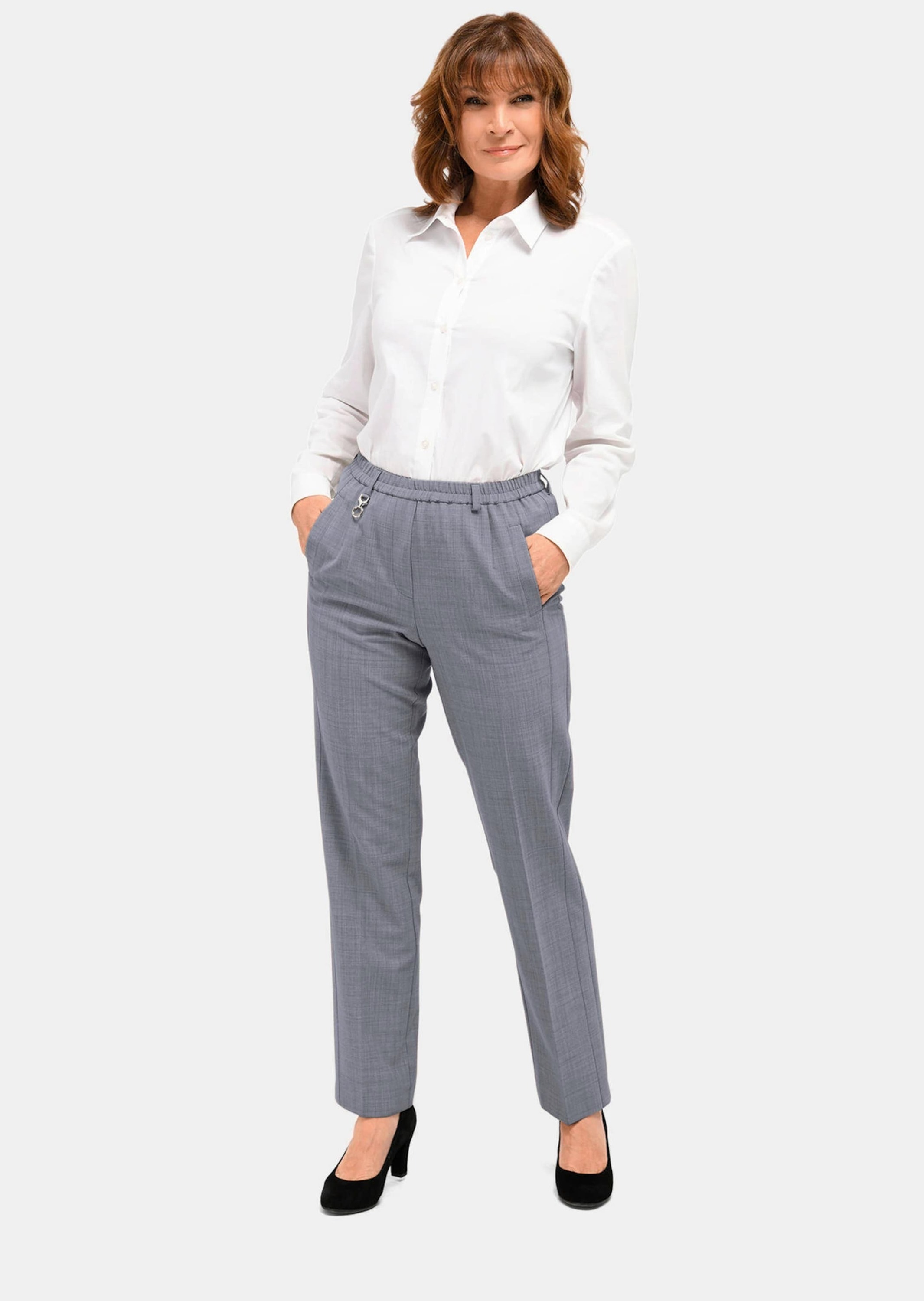 GOLDNER Schlupfhose »Elegante Stretchhose mit Komfortbund«  Bund mit dekorativem Zierteil