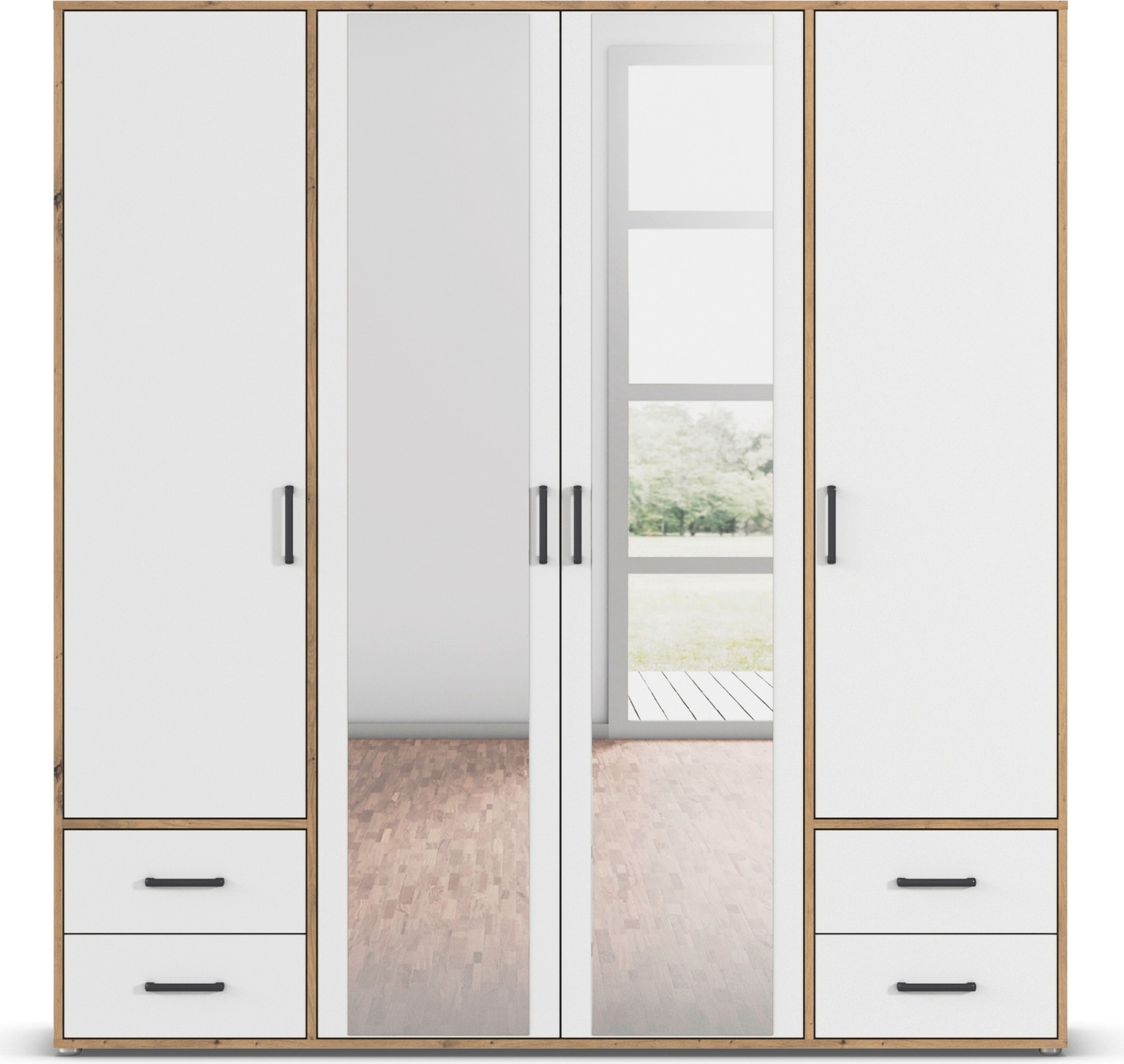 rauch Drehtürenschrank "Voyager", (in 3 verschiedenen Ausstattungen BASIC/C günstig online kaufen