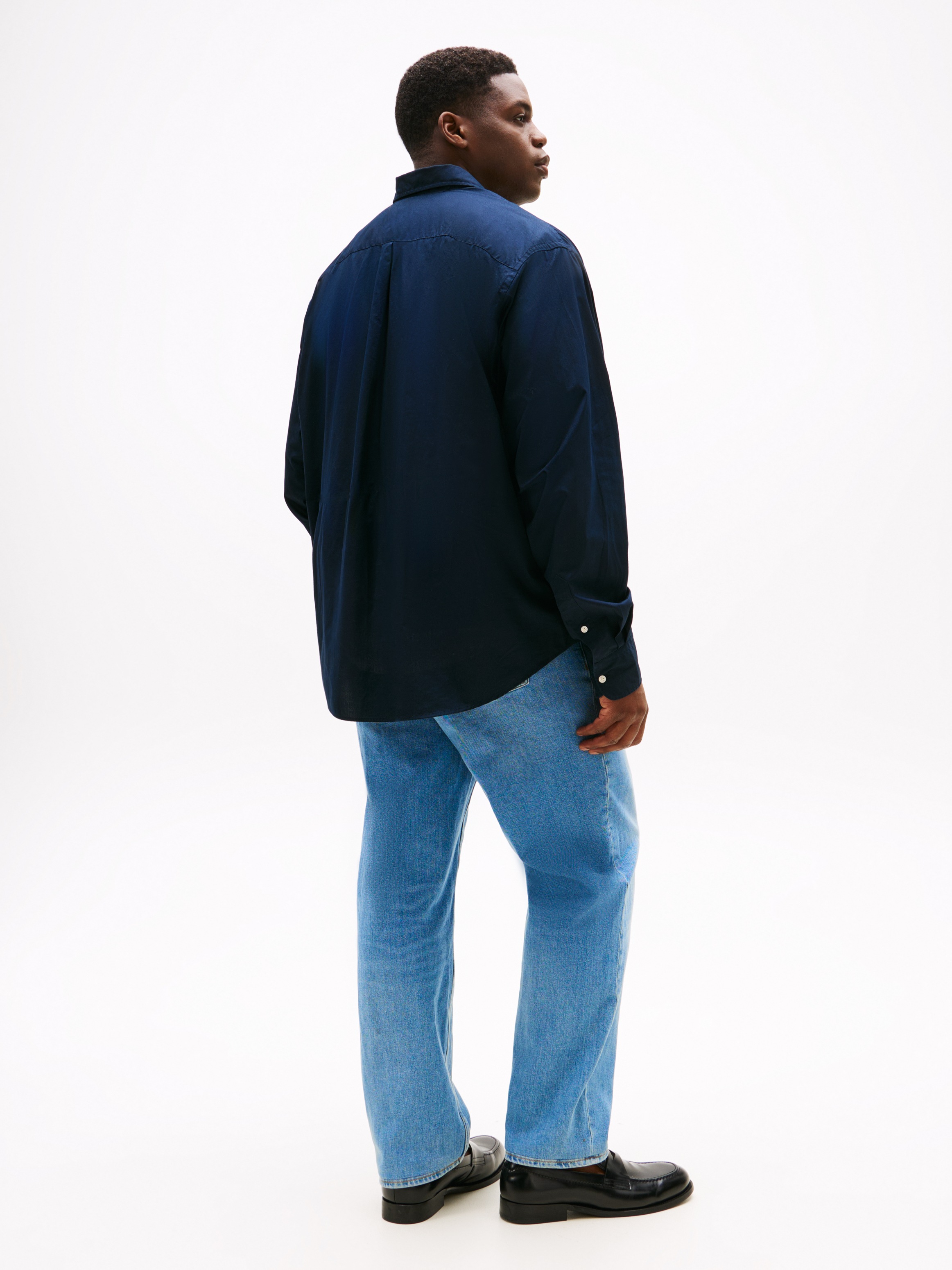 Tommy Hilfiger Big & Tall Langarmhemd »BT-FLEX POPLIN SOLID RF SHIRT-B«, Große Größen