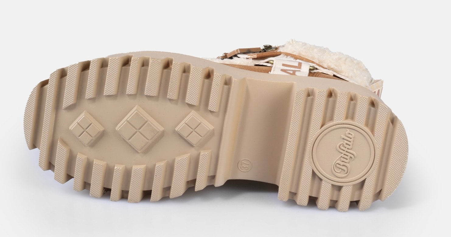 Buffalo Plateaustiefelette »Aspen Com Mid Warm«  Winterboots, Schnürboots, Stiefelette mit kuscheligem Warmfutter