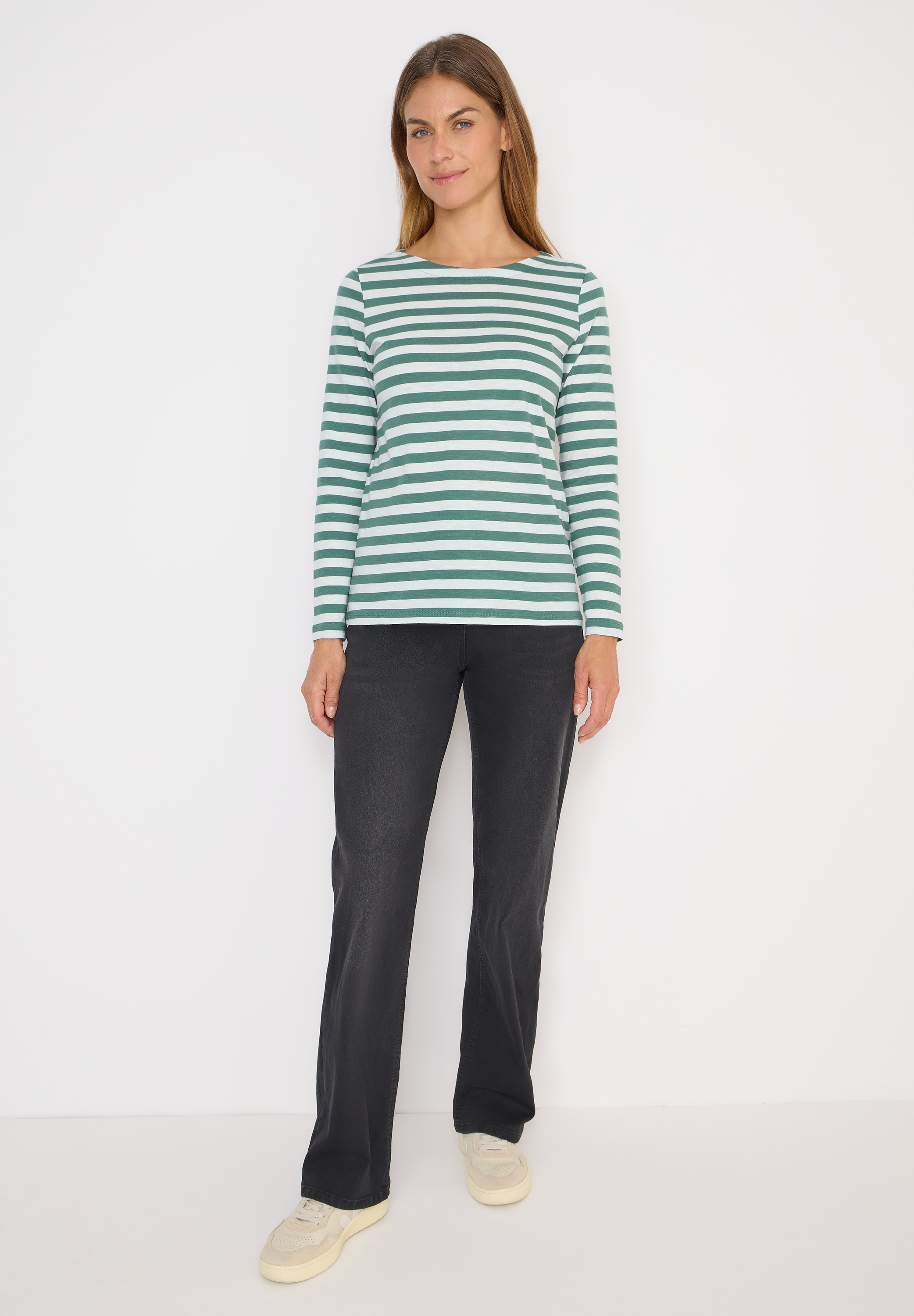 Thumbnail - Cecil Langarmshirt aus reiner Baumwolle