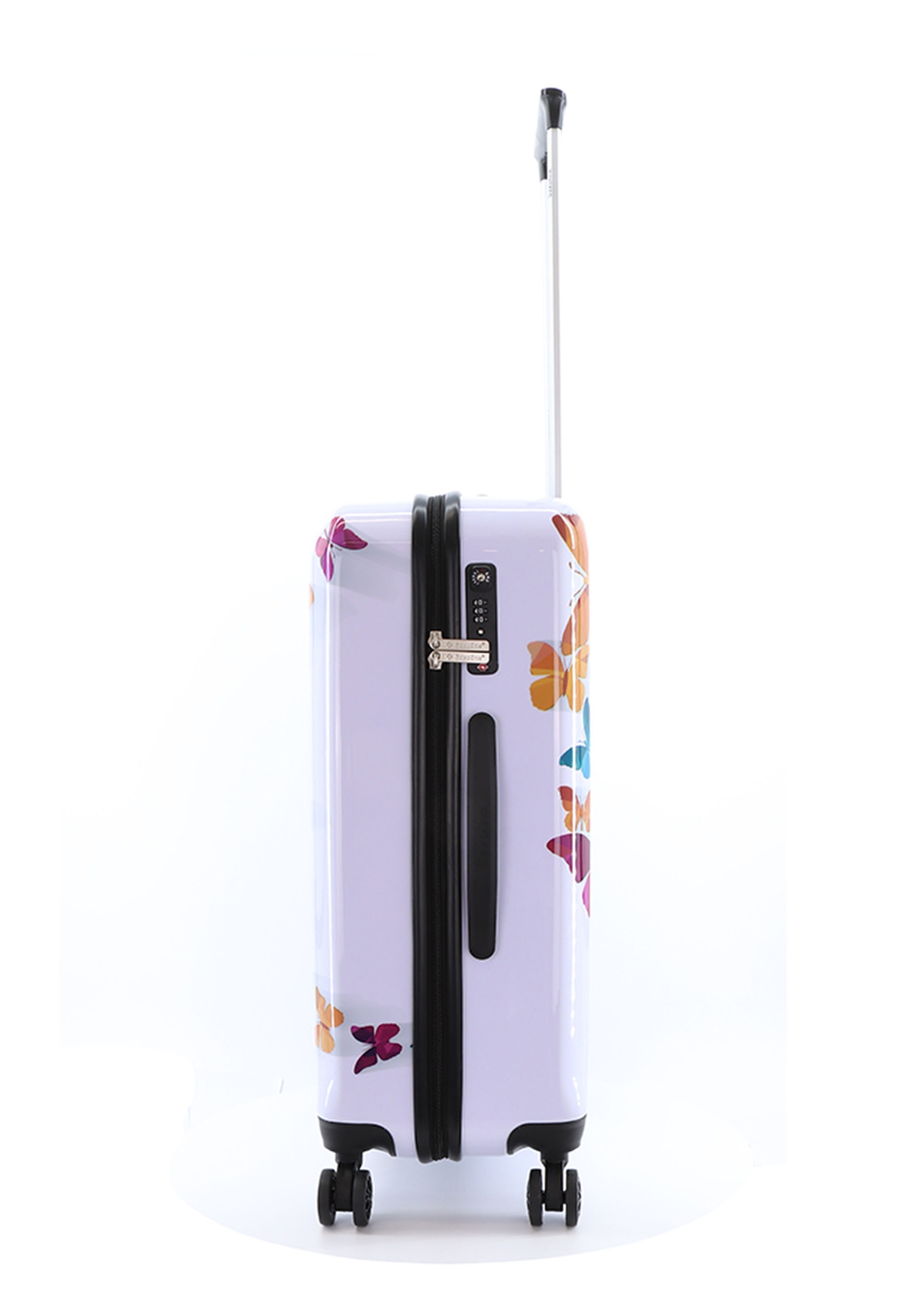 Saxoline® Koffer »Schmetterling« mit arretierbarem Aluminium-Trolleysystem