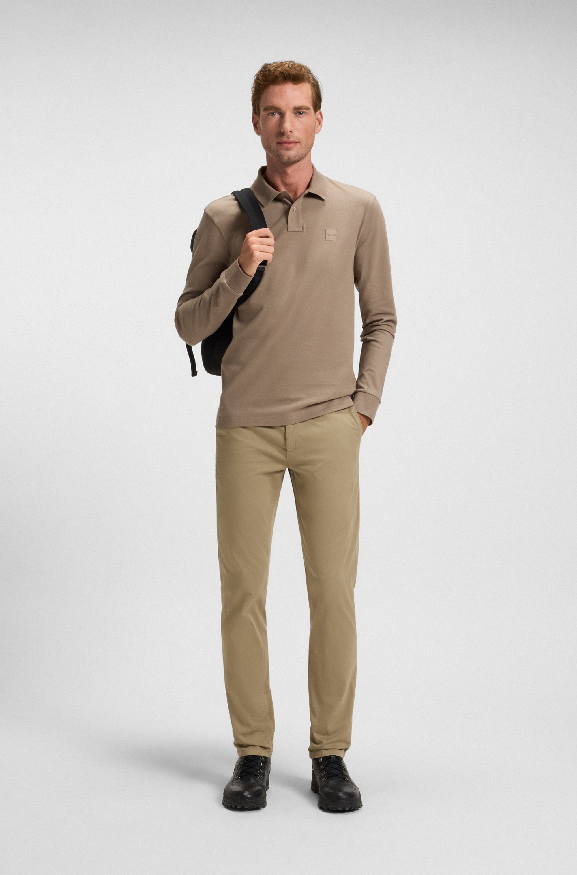 BOSS ORANGE Poloshirt »Passerby«, mit BOSS-Logobadge