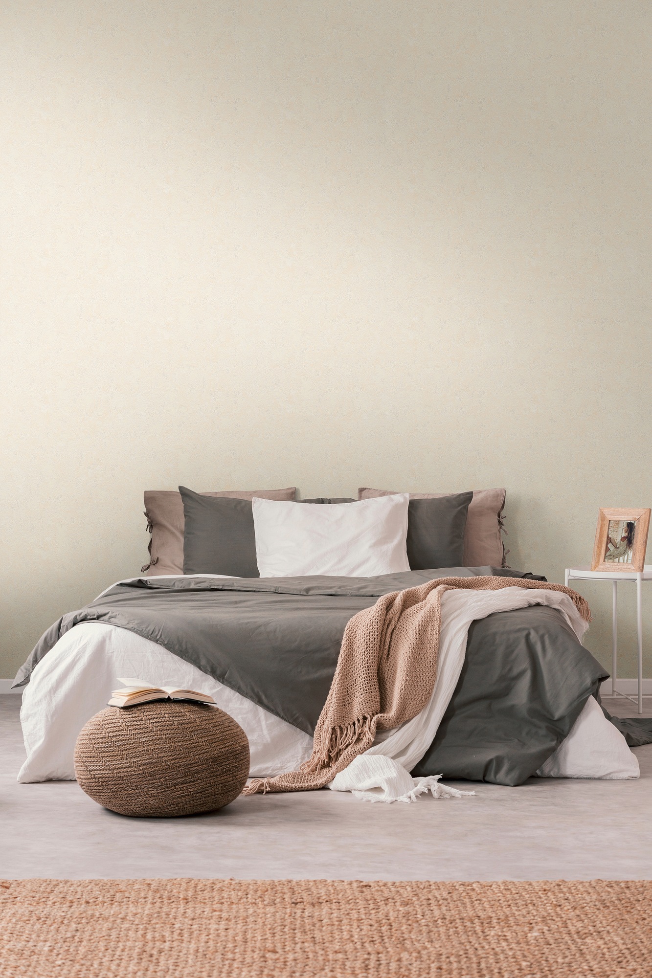 A.S. Création Vliestapete »Casual Living Struktur-Tapete Unitapete Putzoptik Putzoptik«, leicht glänzend, Vliestapete einfarbig für Schlafzimmer Küche Wohnzimmer Struktur Flur