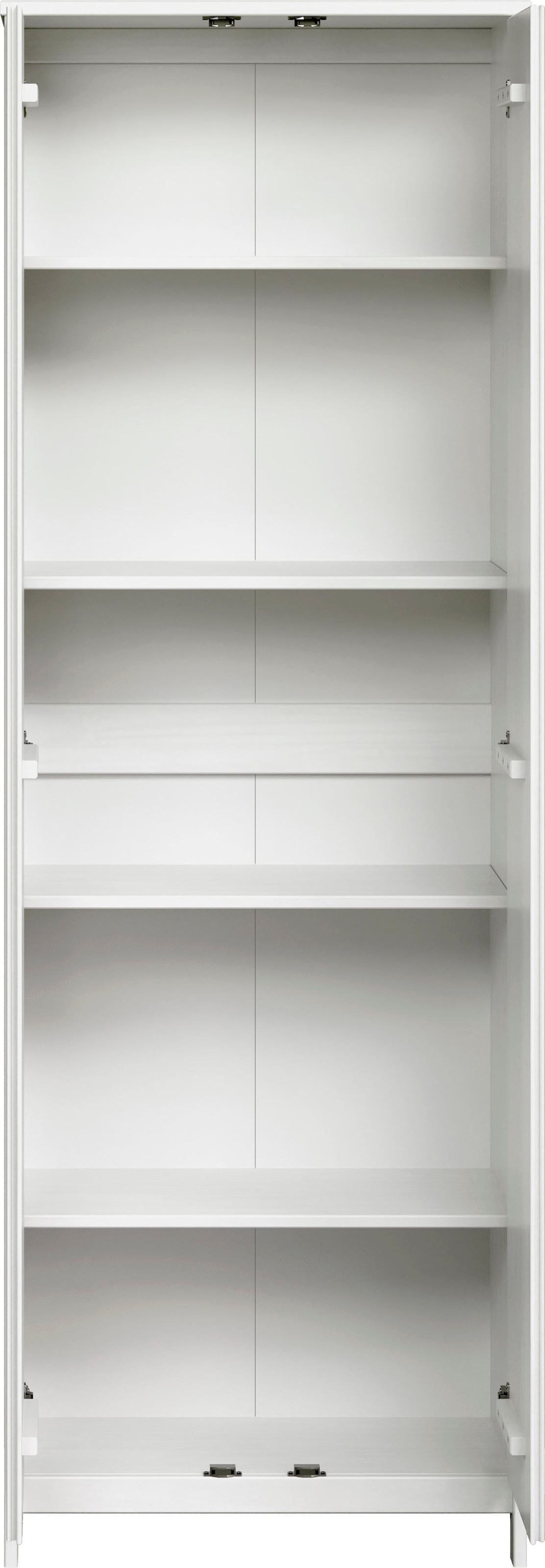 Home affaire Kleiderschrank »Aarhus«, (1 St.), Weißer, griffloser Massivholz Schrank - (B/T/H) 65/34/192 cm