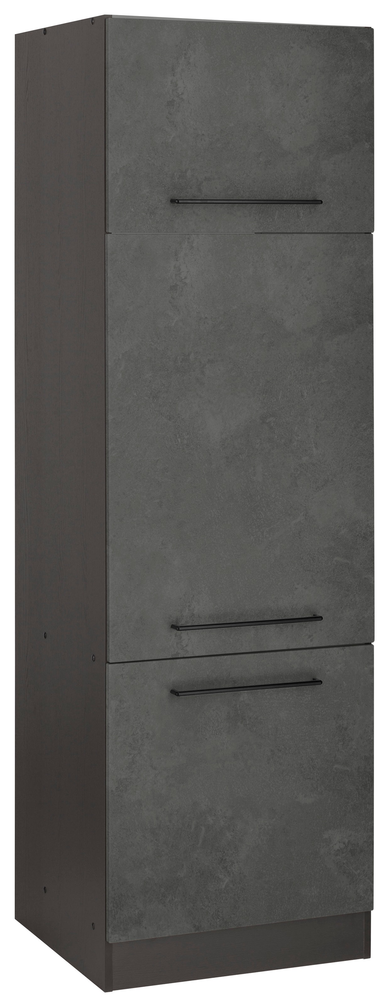 HELD MÖBEL Kühlumbauschrank »Tulsa«, 60 cm breit, 200 cm hoch, 3 Türen, schwarzer  Metallgriff kaufen | BAUR