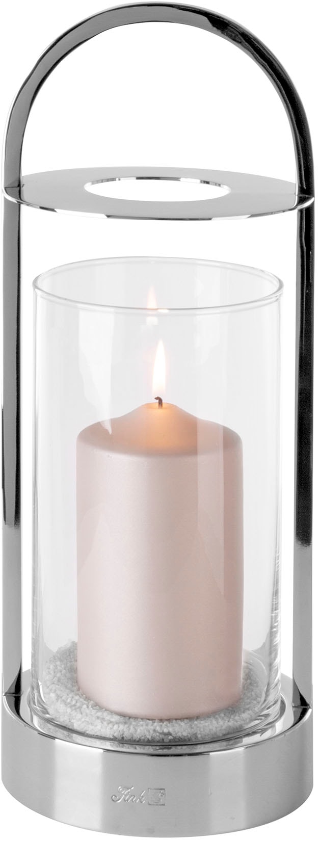 Fink Windlicht "LAKIS" Laterne mit Glas, aus Edelstahl, Höhe ca. 38 cm, Out günstig online kaufen