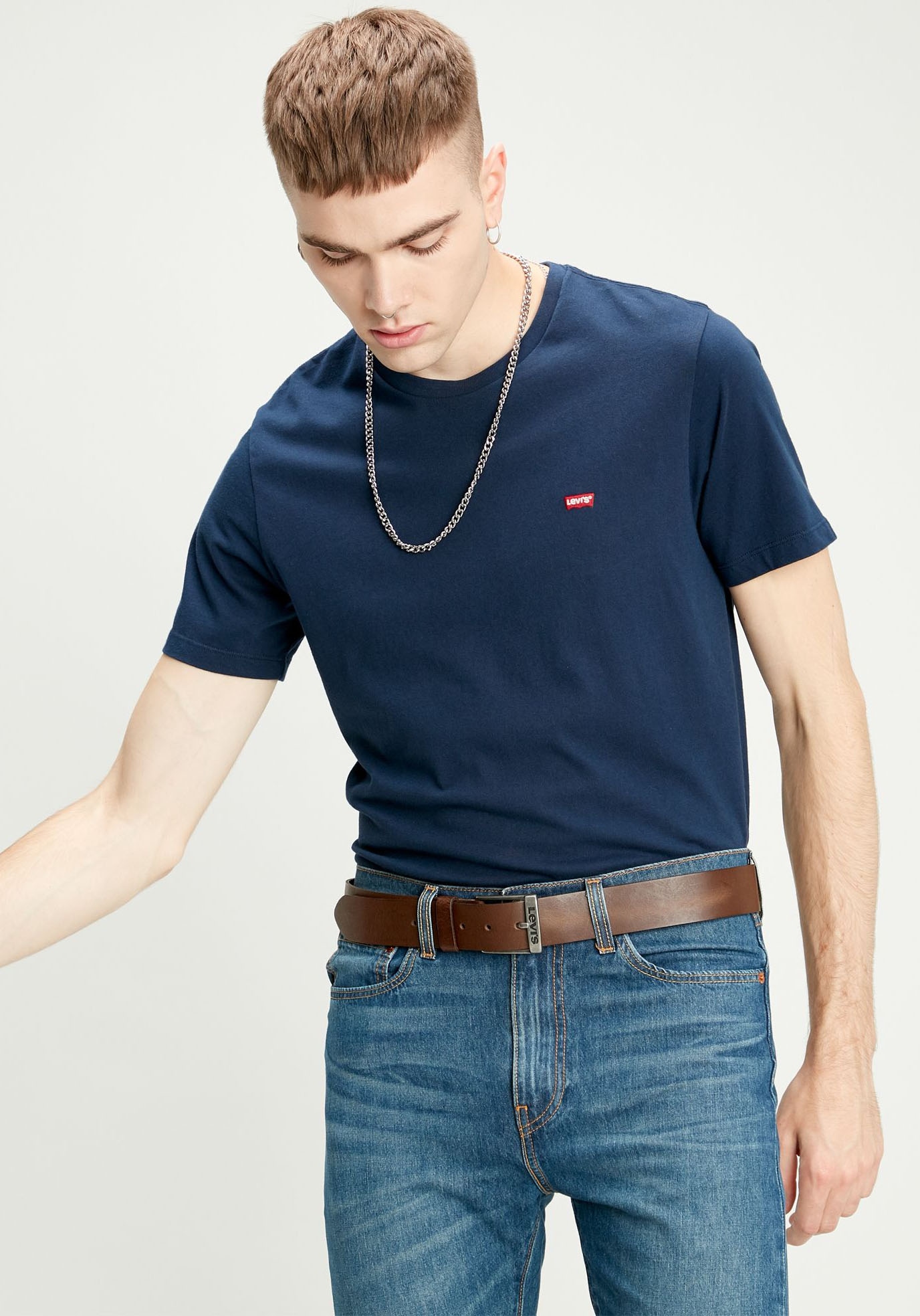 Levi's® Ledergürtel »NEW DUNCAN«, mit Logoprägung auf der Schließe