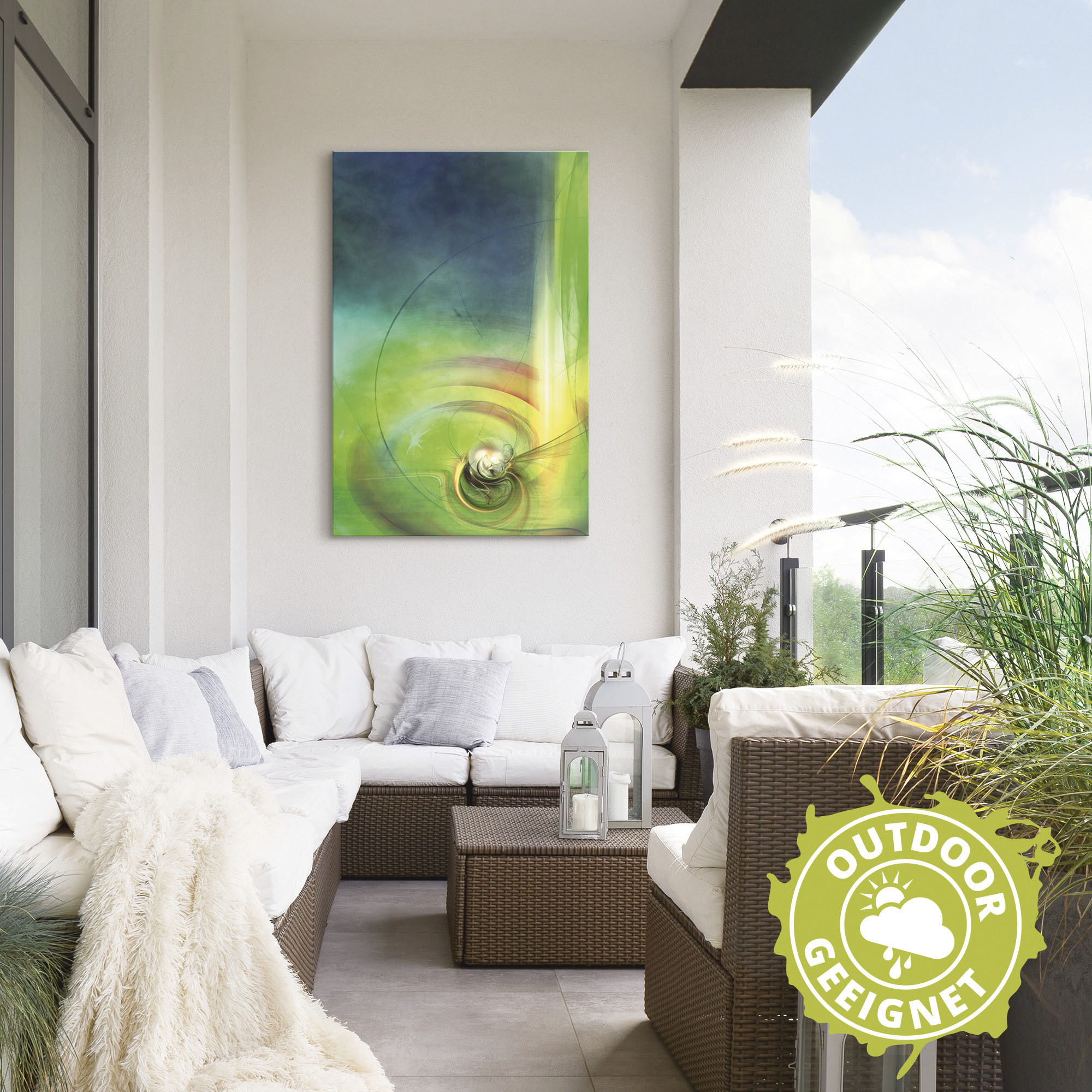 Thumbnail - Artland Wandbild "Abstraktes Spiel CB", Muster, (1 St.), als Alubild, Outdoorbild, Poster in verschied. Größen
