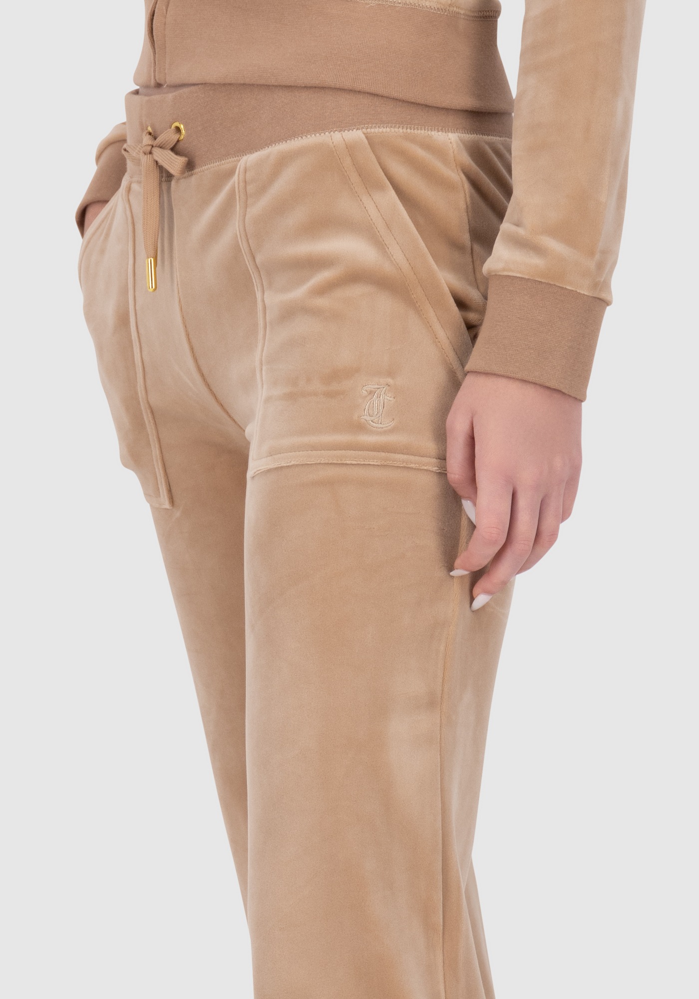 Juicy Couture Sweathose »DEL RAY TRACKPANT GOLD HARDWARE Damen«, Trainingshose Damen, Sweathose, Velour, Jogginghose mit Glitzer, Sale