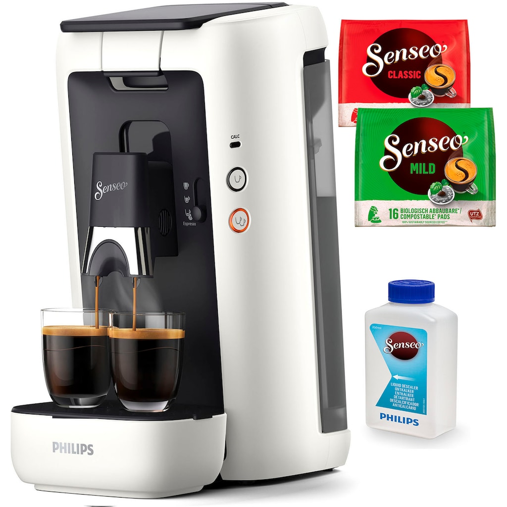 Philips Senseo Kaffeepadmaschine »Maestro CSA260/10, aus 80% recyceltem Plastik, +3 Kaffeespezialitäten«