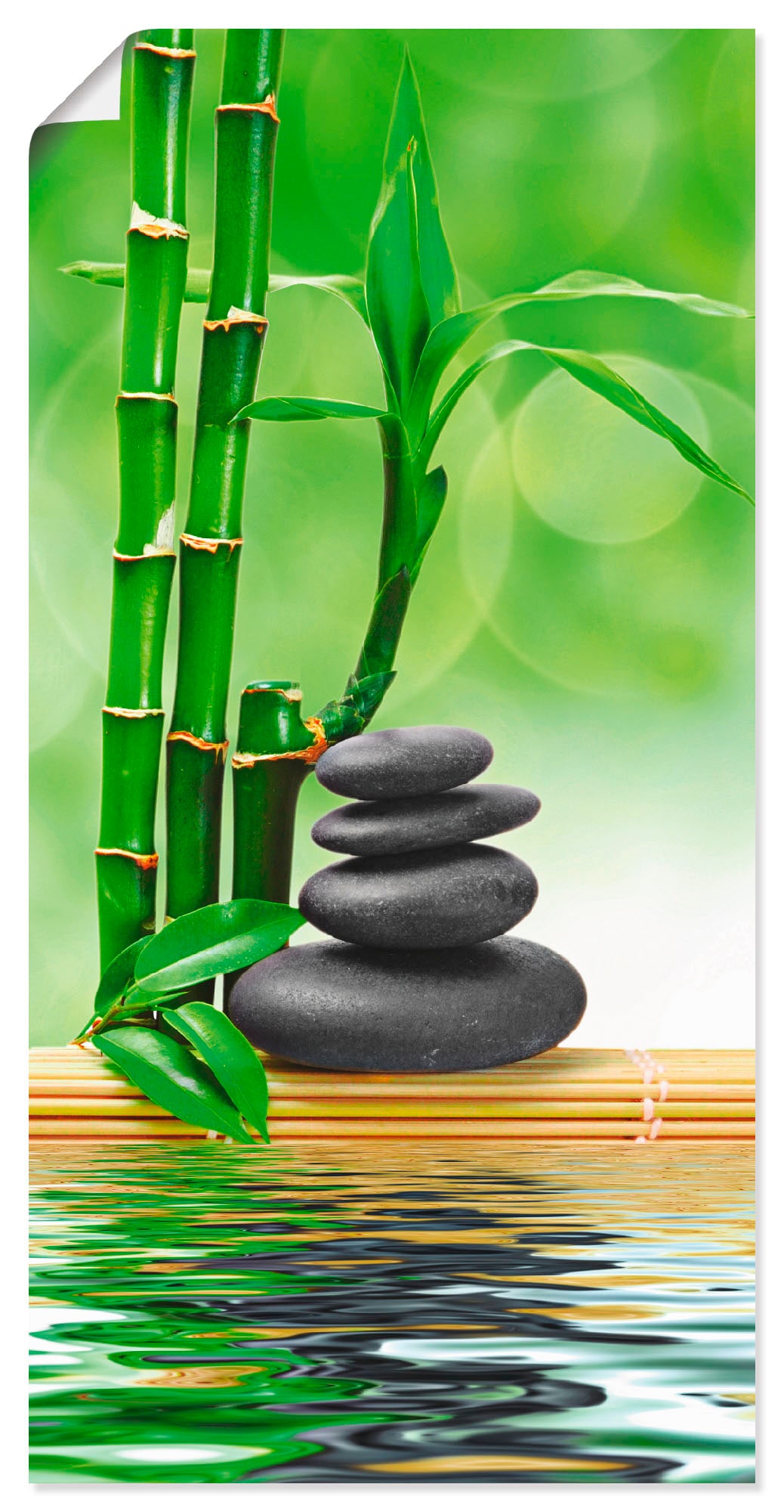 Artland Wandbild "Spa Konzept Zen Basaltsteine" Zen 1 Stk. tlg. als Leinwan günstig online kaufen