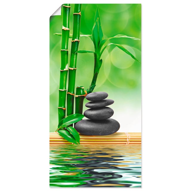 Artland Wandbild »Spa Konzept Zen Basaltsteine«, Zen, (1 St.), als  Leinwandbild, Wandaufkleber oder Poster in versch. Größen kaufen | BAUR