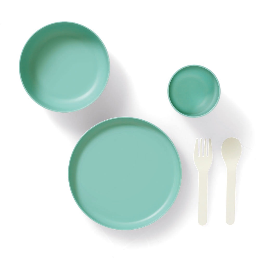 Zeller Present Kindergeschirr-Set, (Set, 5 tlg., 5-tlg.), (je 1 Teller, Schüssel, Tasse, Gabel, Löffel)