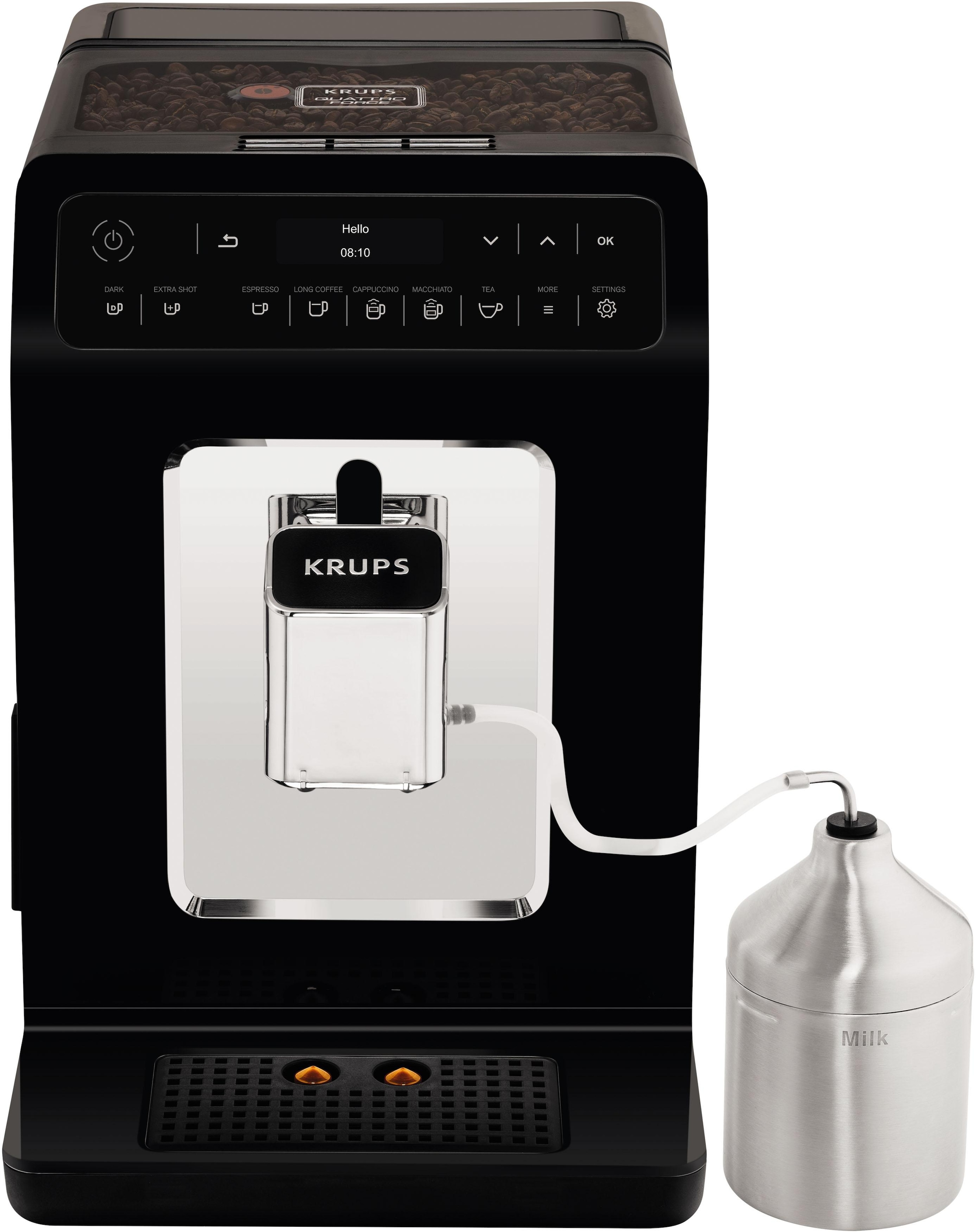 Krups Kaffeevollautomat »EA8918 Evidence«, OLED-Display, 12 Kaffee- und3 Tee-Variationen, 2-Tassen Funktion