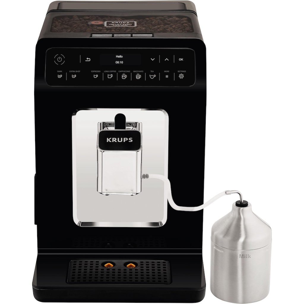 Krups Kaffeevollautomat »EA8918 Evidence«, OLED-Display, Barista Quattro Force Technologie, 12 Kaffee-Variationen, 3 Tee-Variationen, One-Touch-Cappuccino Funktion, 2-Tassen Funktion