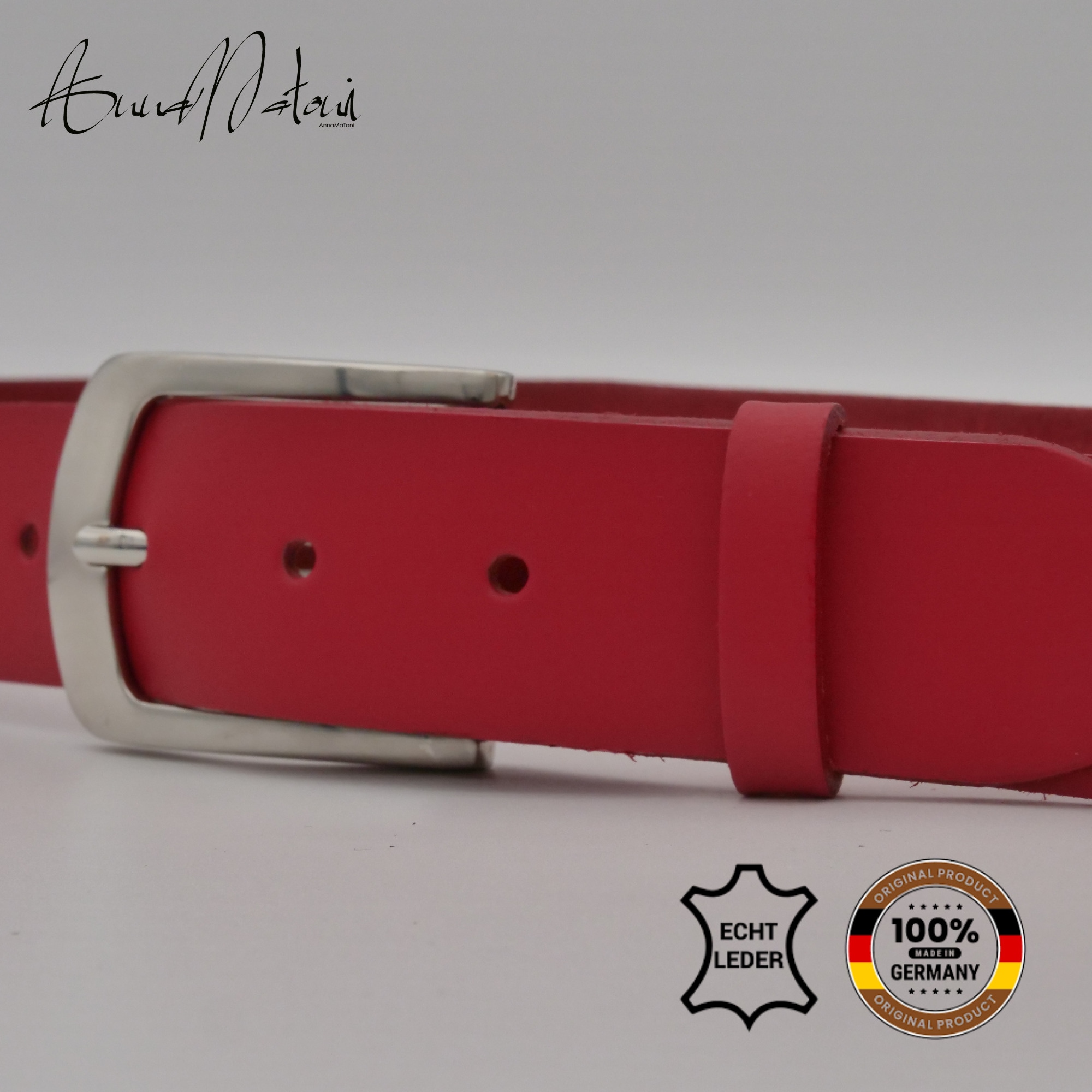 AnnaMatoni Ledergürtel »AnnaMatoni Herren Ledergürtel Zeitloses Design Gürtel 3,5cm«