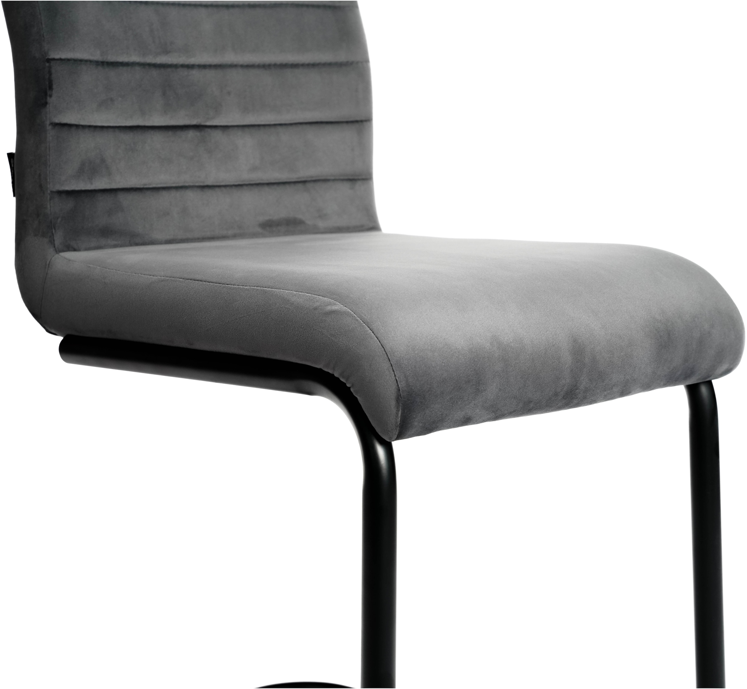Home affaire Essgruppe »Elbach Ausziehtisch«, (Set, 5 tlg.), ausziehbar 120-160 cm, Hochglanz, Tischgruppe Freischwinger
