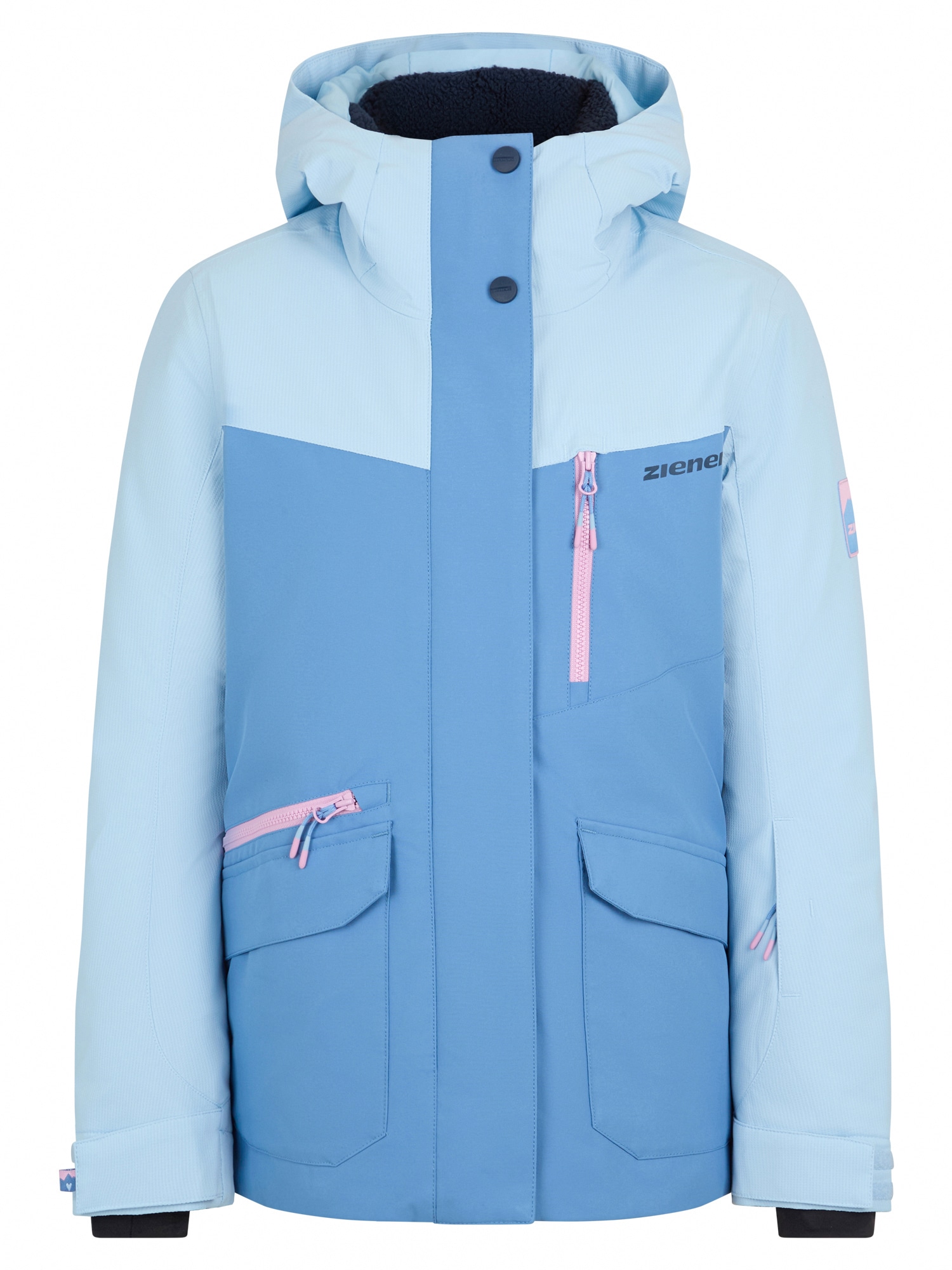Ziener Skijacke "AKONIA-Z AQUASHIELD MÄDCHEN" wasser- u. winddicht, atmungsaktiv, warm, reflektierende Elemente