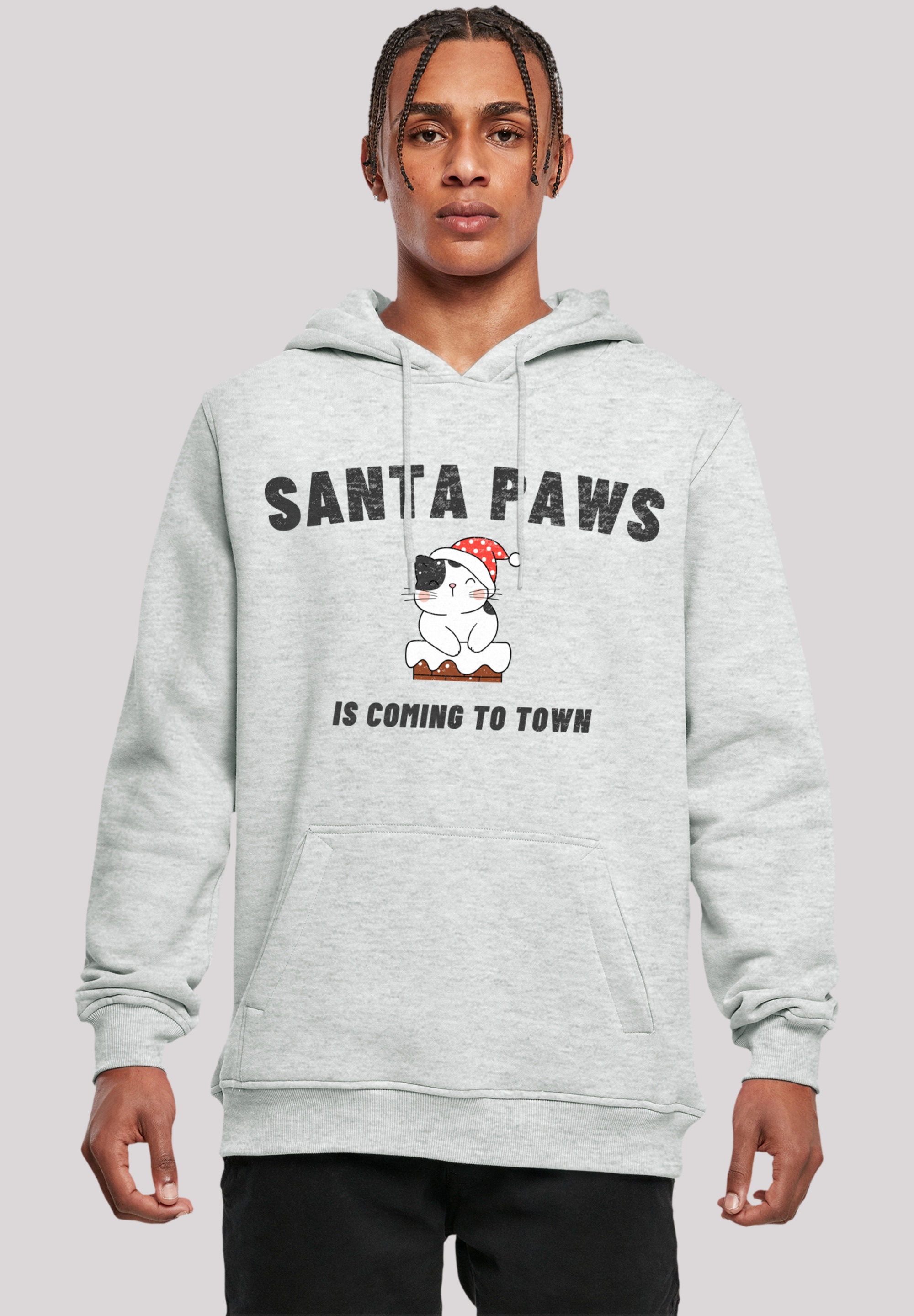 Christmas ▷ »Santa Rock-Musik, F4NT4STIC Premium | Qualität, Kapuzenpullover für BAUR Cat«, Paws Band