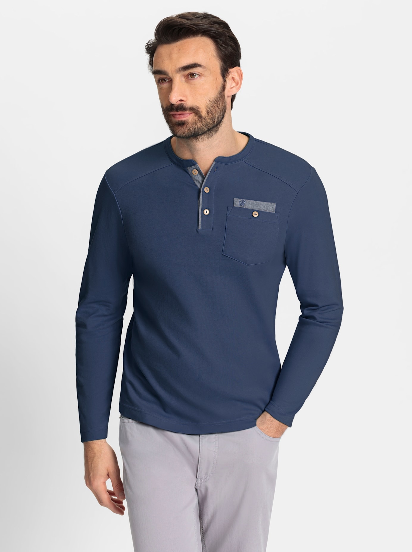 Marco Donati Langarmshirt »Langarm-Shirt«, (1 tlg.)