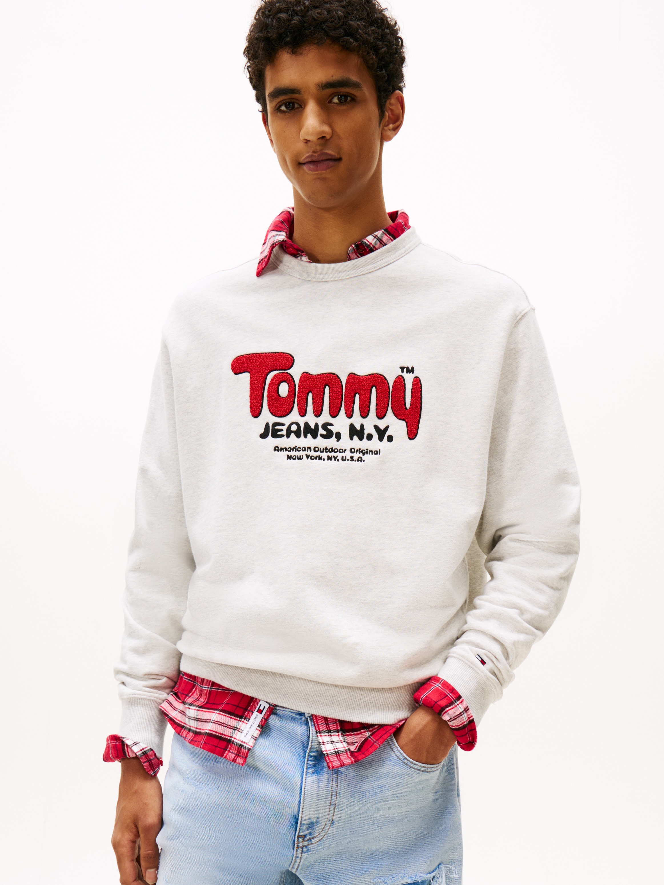 Tommy Jeans Sweatshirt "BOUCLE", Relaxed fit mit Rundhalsausschnitt günstig online kaufen