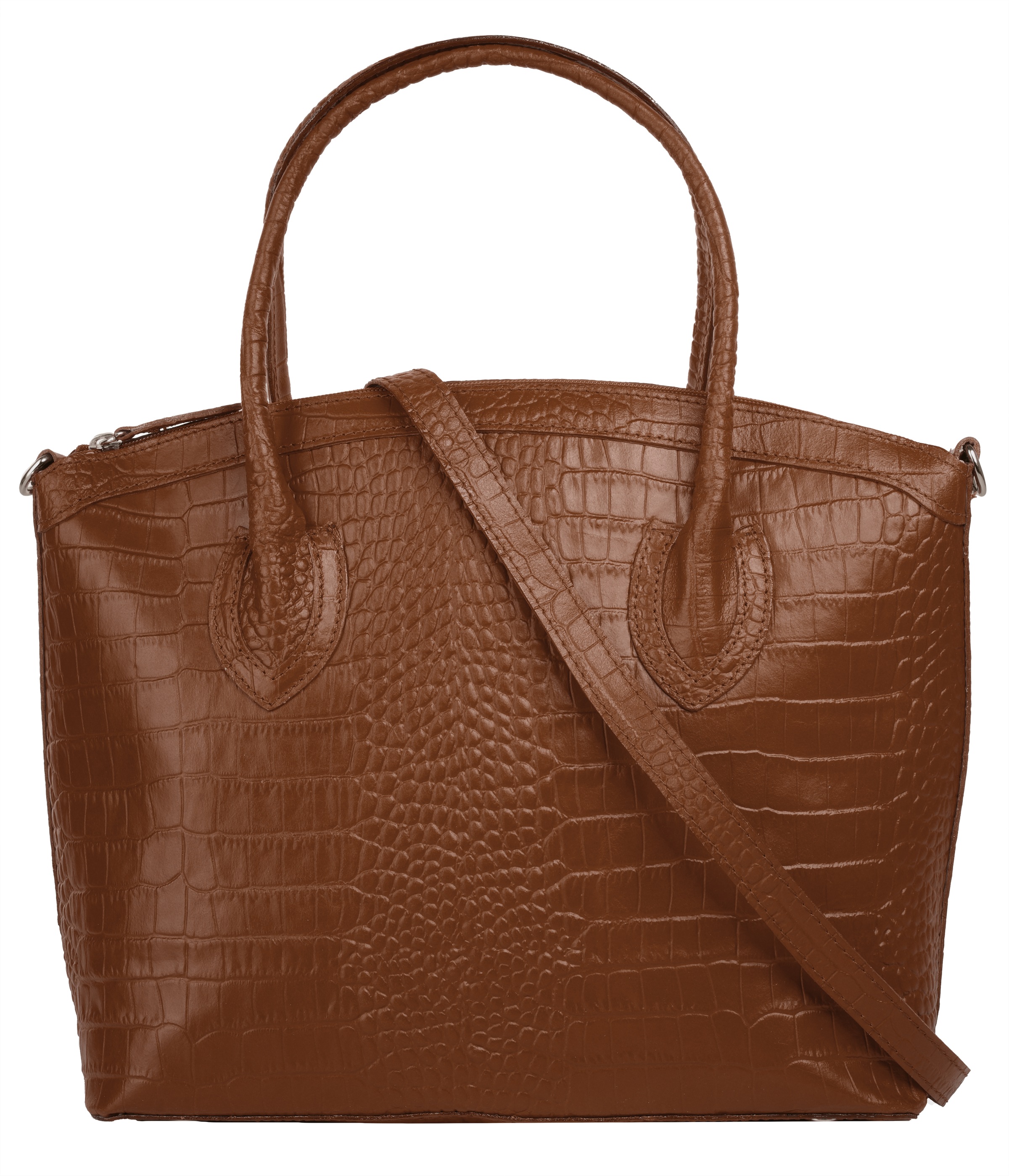 Cluty Henkeltasche, echt Leder, Made in Italy