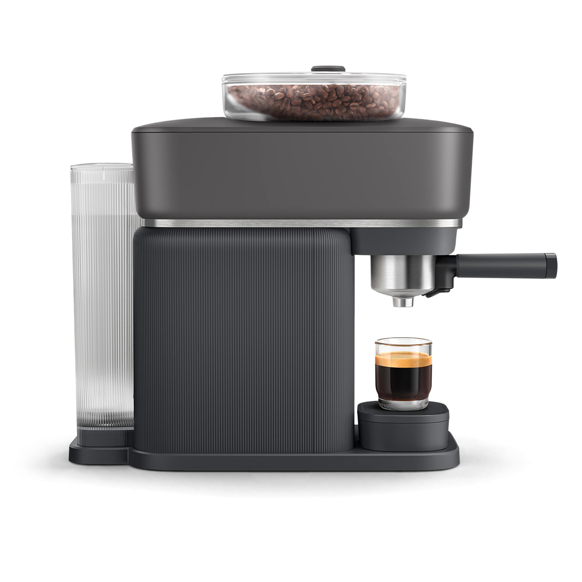PHILIPS baristina Espressomaschine »mit Bean swap BAR320/60 mit Mahlwerk für ganze Bohnen«, Doppelter Bohnenbehälter, 16 bar Pumpendruck, Schwarzgrau