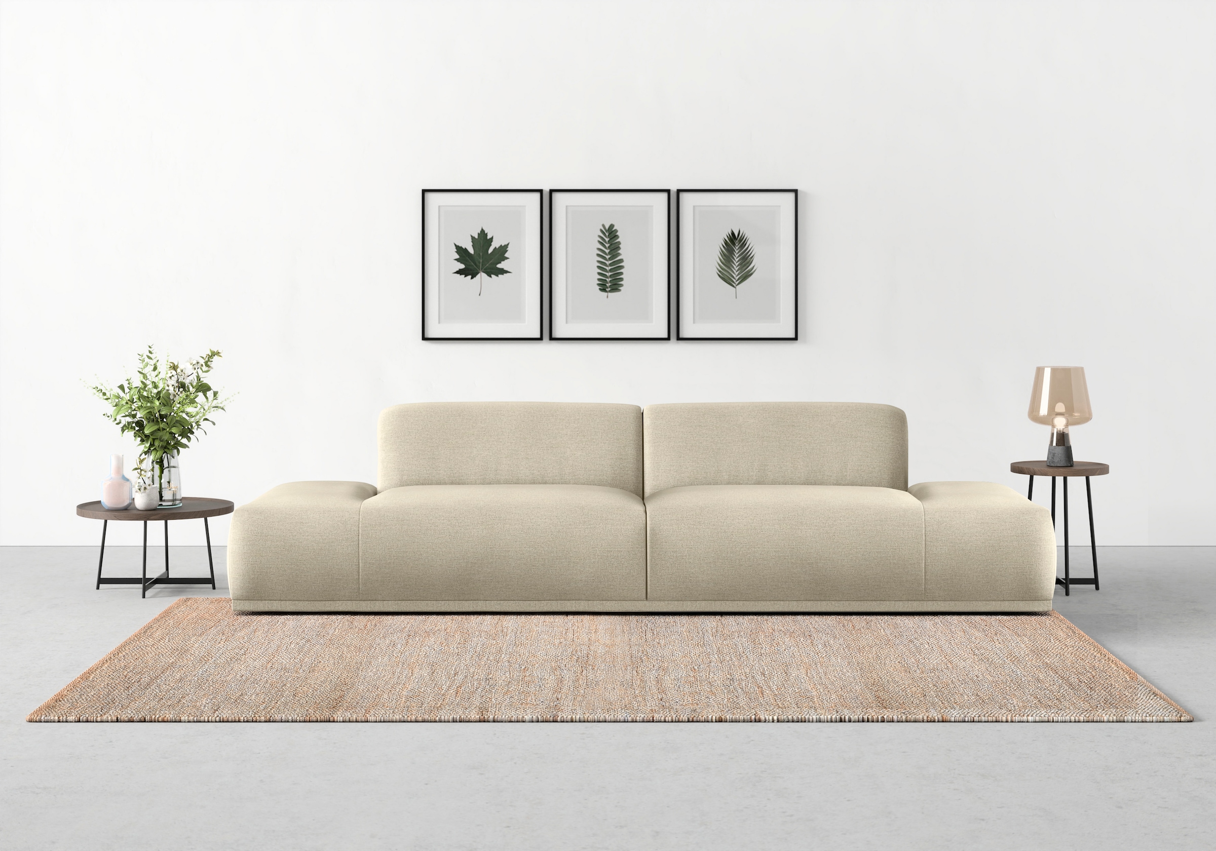 TRENDMANUFAKTUR Big-Sofa "Braga, toller Sitzkomfort, Designsofa", in moderner Optik, mit hochwertigem Kaltschaum