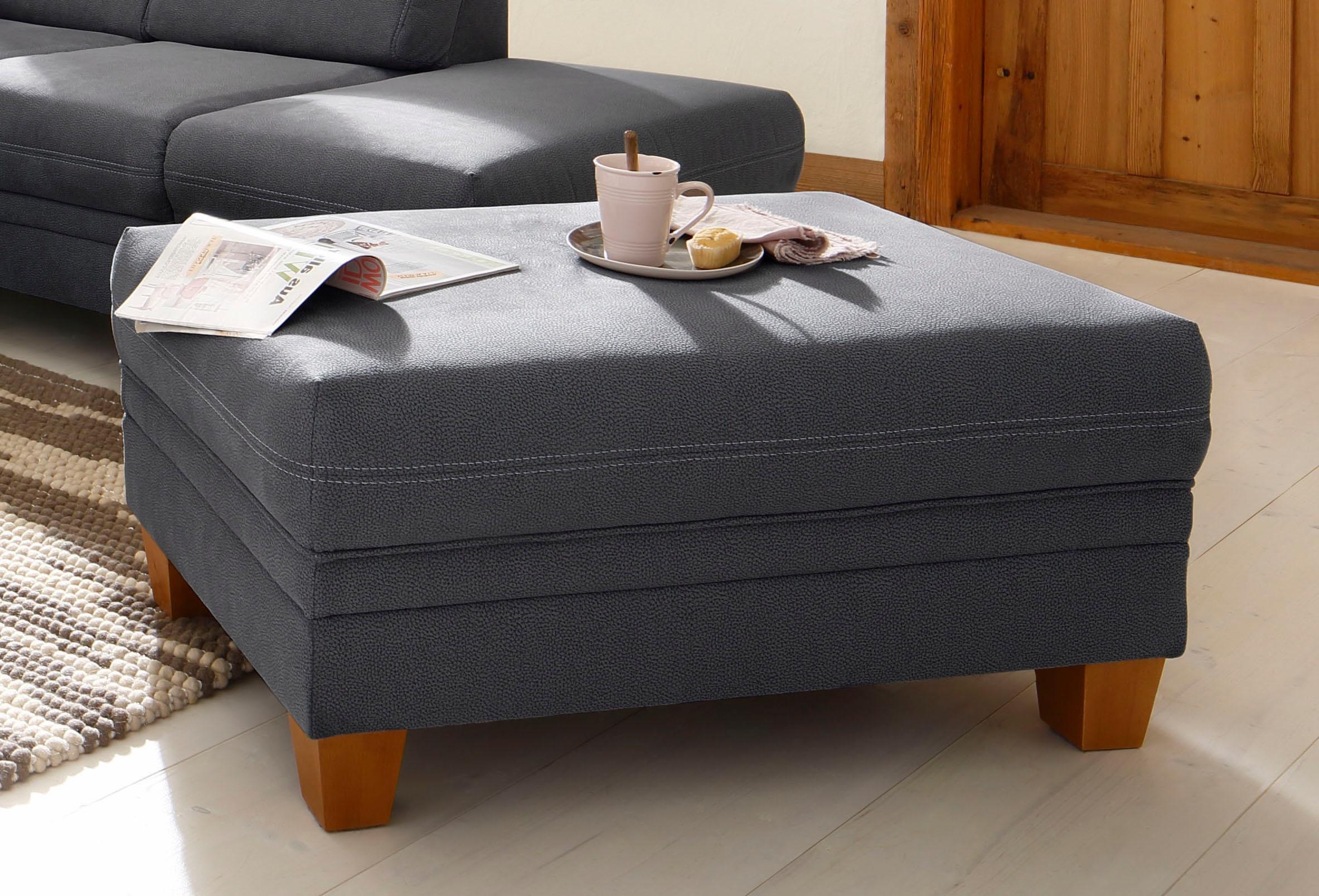 OTTO home Hocker "Husum" mit Kontrastnaht
