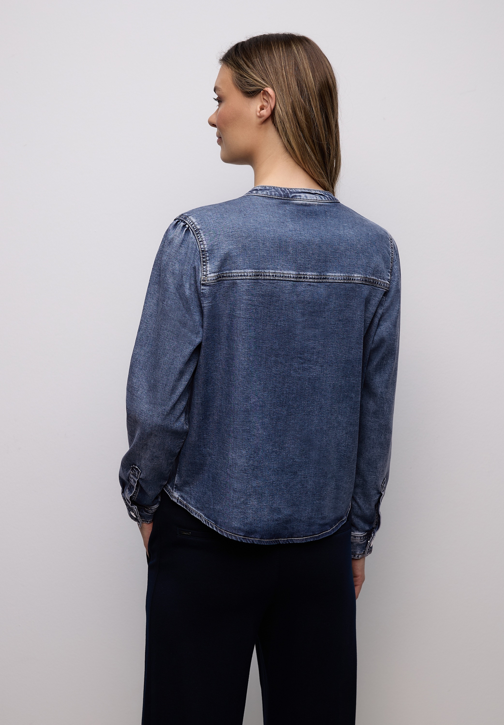 STREET ONE Jeansbluse mit Brusttaschen günstig online kaufen
