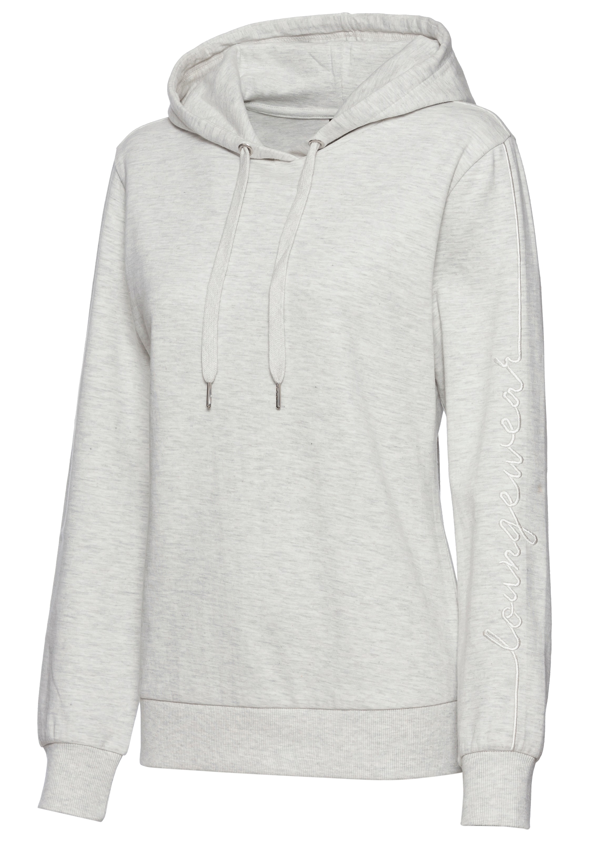 Vivance Hoodie , mit seitlicher Loungewear Stickerei, Loungshirt
