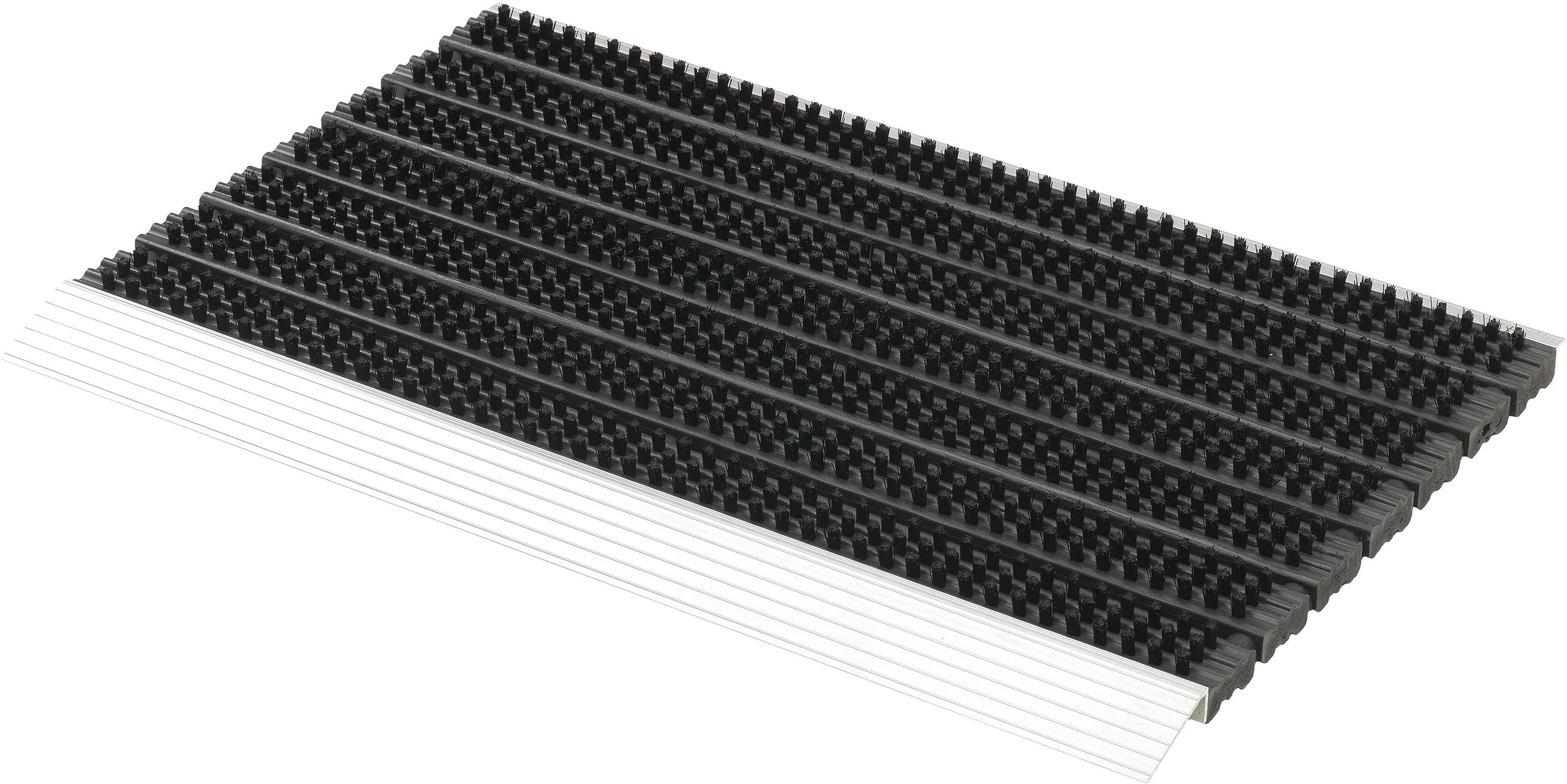 ASTRA Fußmatte »Super Brush« rechteckig 28 mm Höhe Türmatte, Eingansbereich, Aluminium, rutschfest