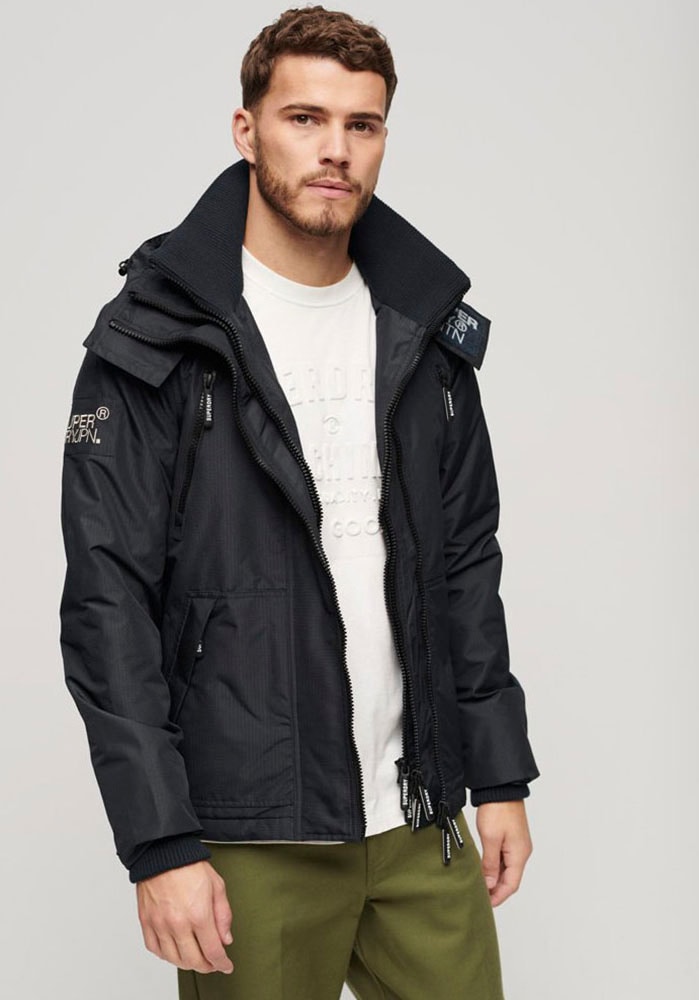 Outdoorjacke »HOODED MTN WINDBREAKER JACKET«, mit Kapuze