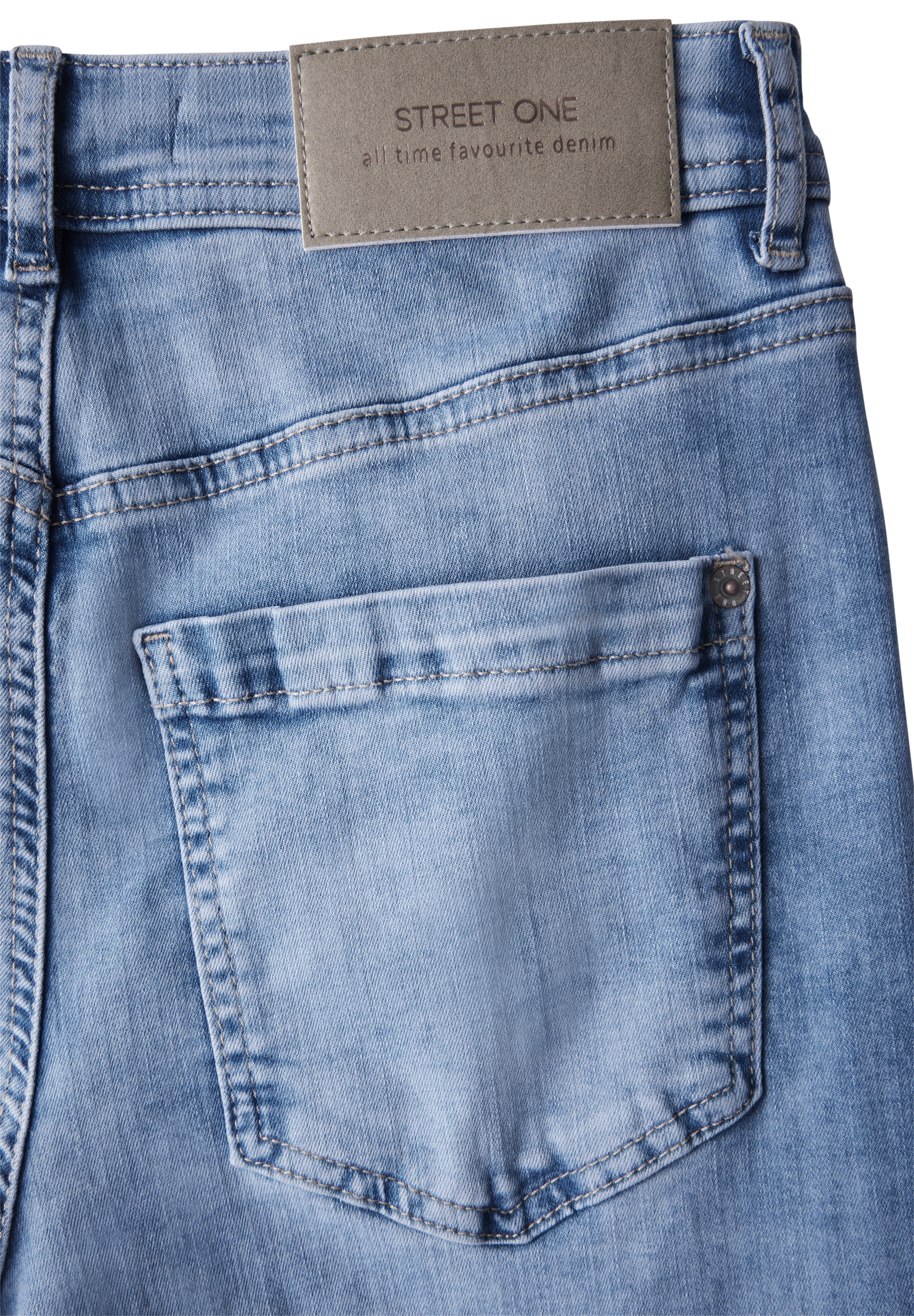 STREET ONE Gerade Jeans, High Waist