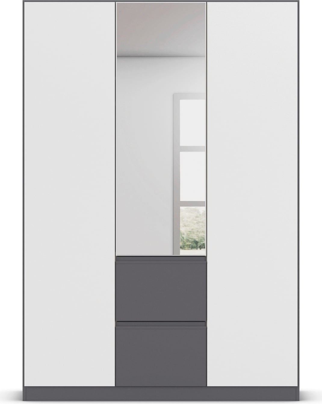 rauch Drehtürenschrank »Kleiderschrank Schrank Garderobe Wäscheschrank BRISTOL in 2 Breiten«, grifflose Front mit Push-to-Open Funktion in 2 Breiten MADE IN GERMANY