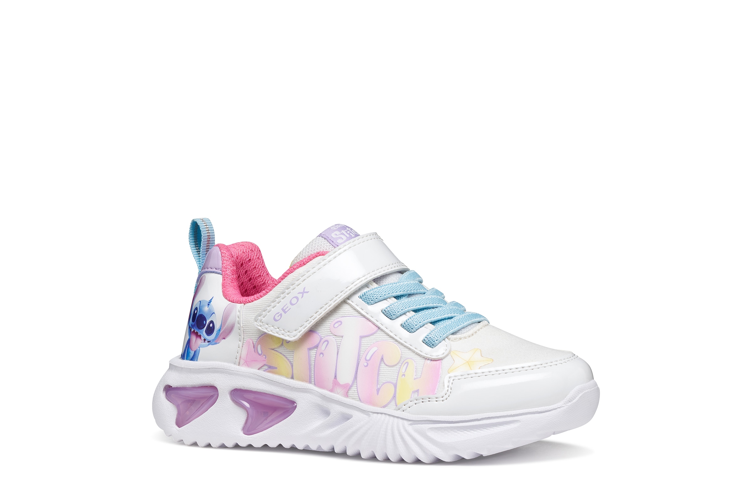 Geox Sneaker "J ASSISTER GIRL DISNEY - LILO & STITCH" Klettschuh mit Stitch günstig online kaufen