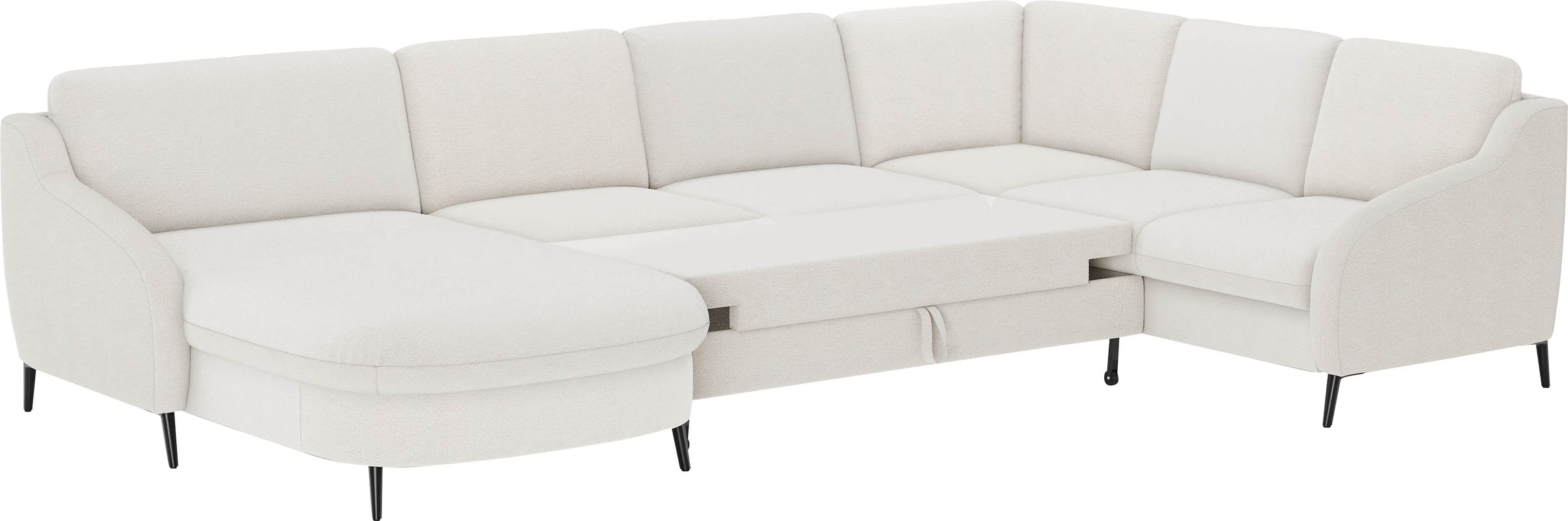 sit&more Wohnlandschaft »Soul U-Form«, wahlweise mit Bettfunktion und Bettkasten oder Schubkasten