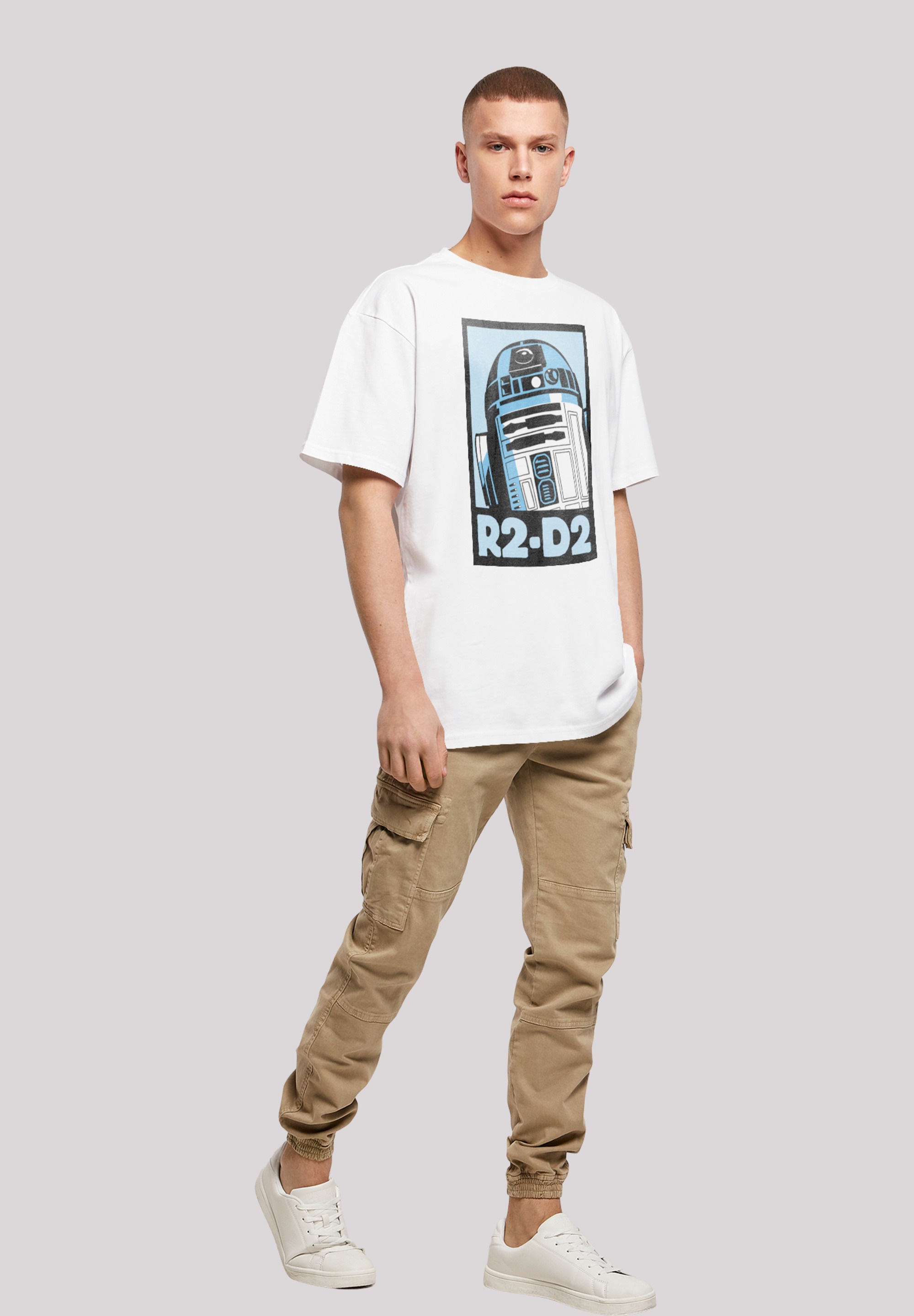 F4NT4STIC Kurzarmshirt »F4NT4STIC Herren Star Wars R2-D2 Poster with Heavy Oversize Tee«, (1 tlg.)